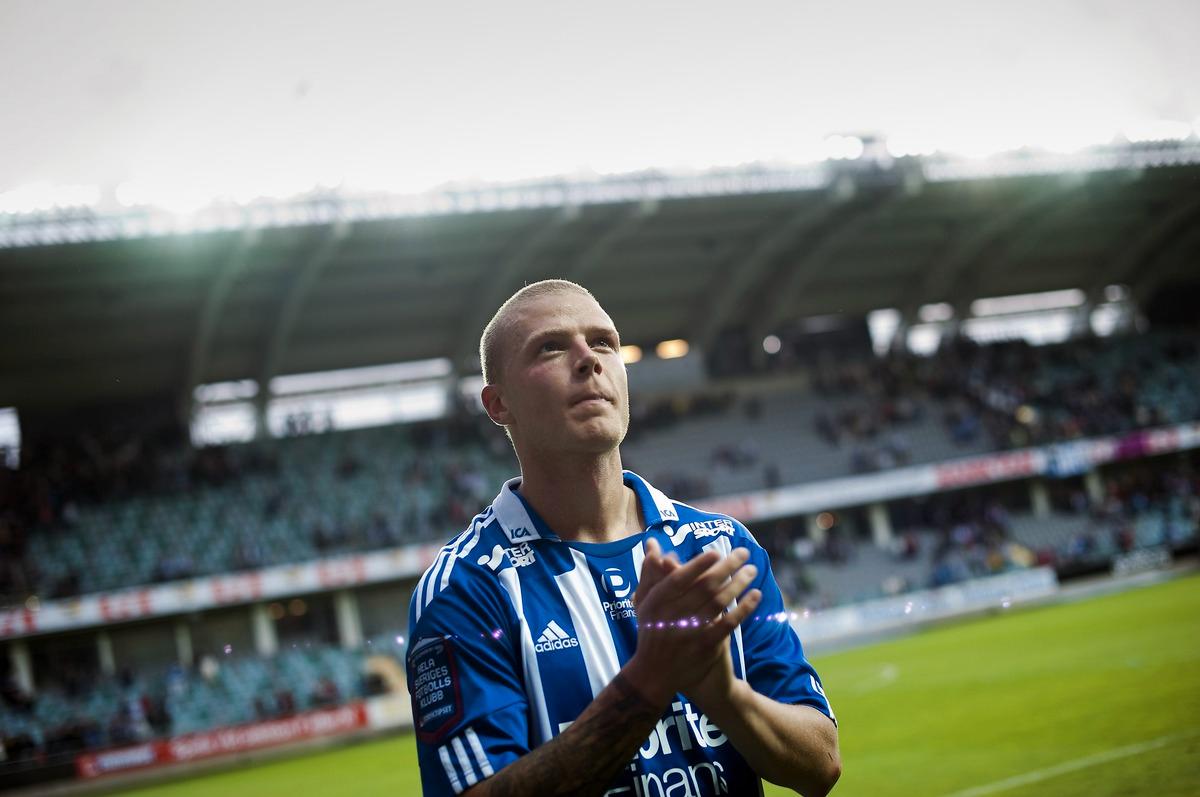 firade med fansen Ragnar Sigurdsson tackar för sig i Göteborg – för den här gången. ”En perfekt kväll, förutom att vi bara tog en poäng”, säger Sigurdsson.