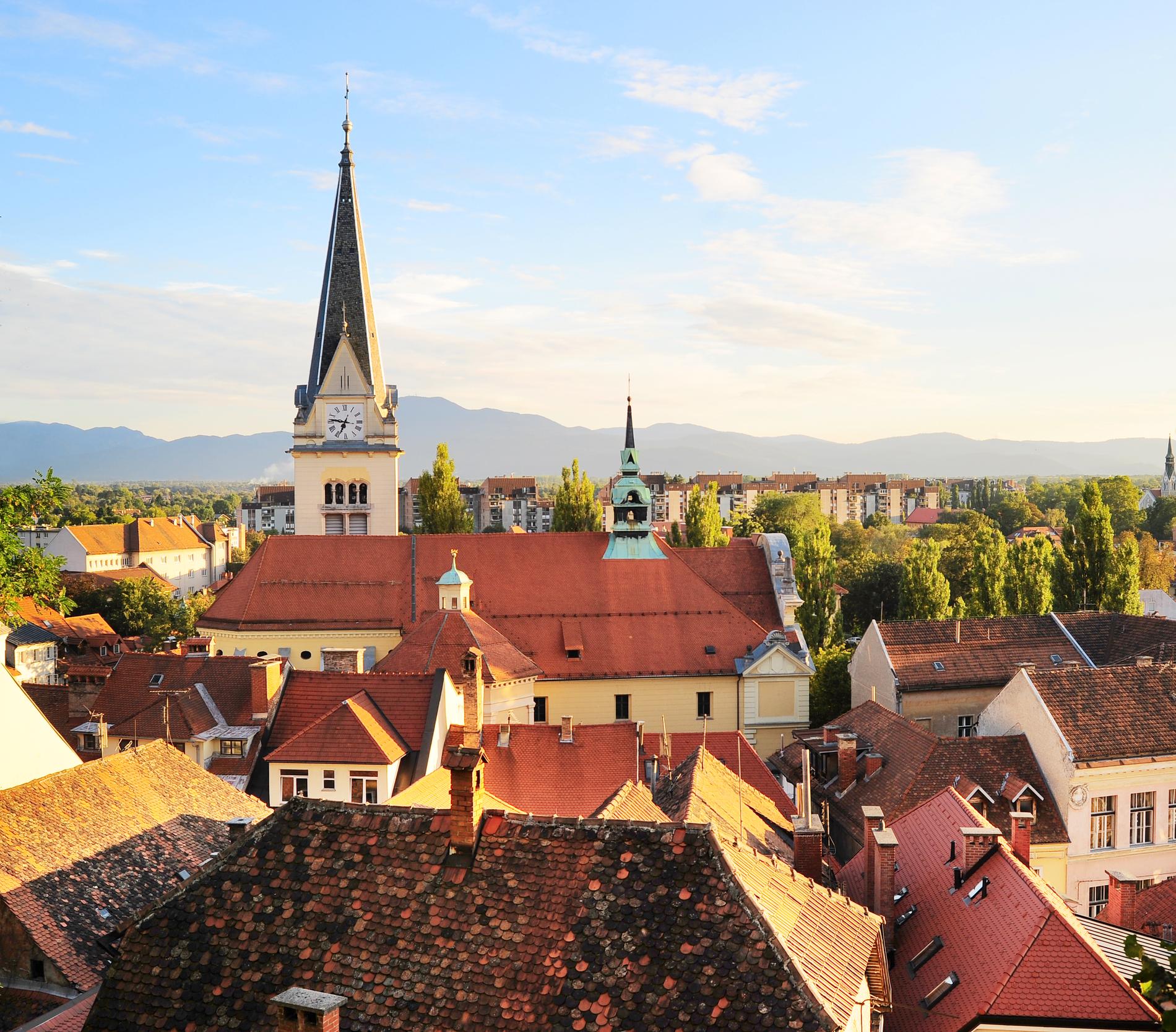 Ljubljana, en av många mindre städer på uppgång. 