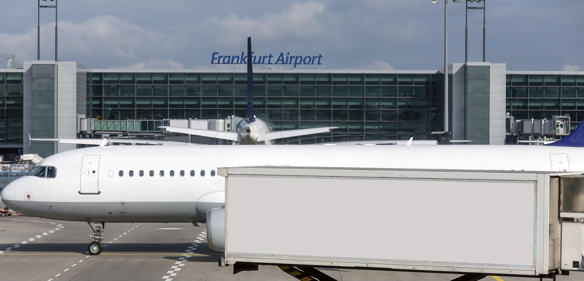 Frankfurts flygplats.
