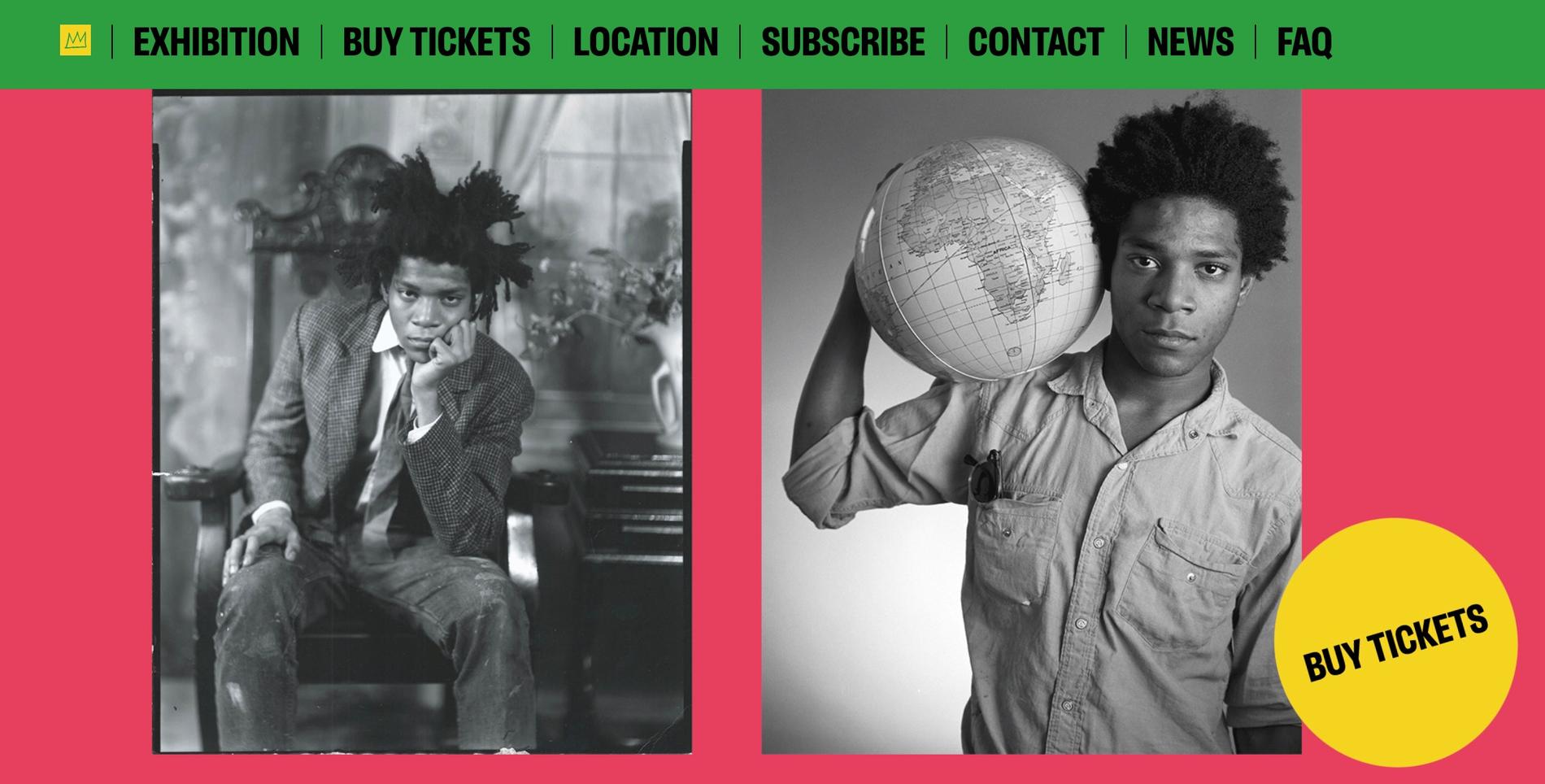 Från utställningen ”Jean-Michel Basquiat: King pleasure” i New York.