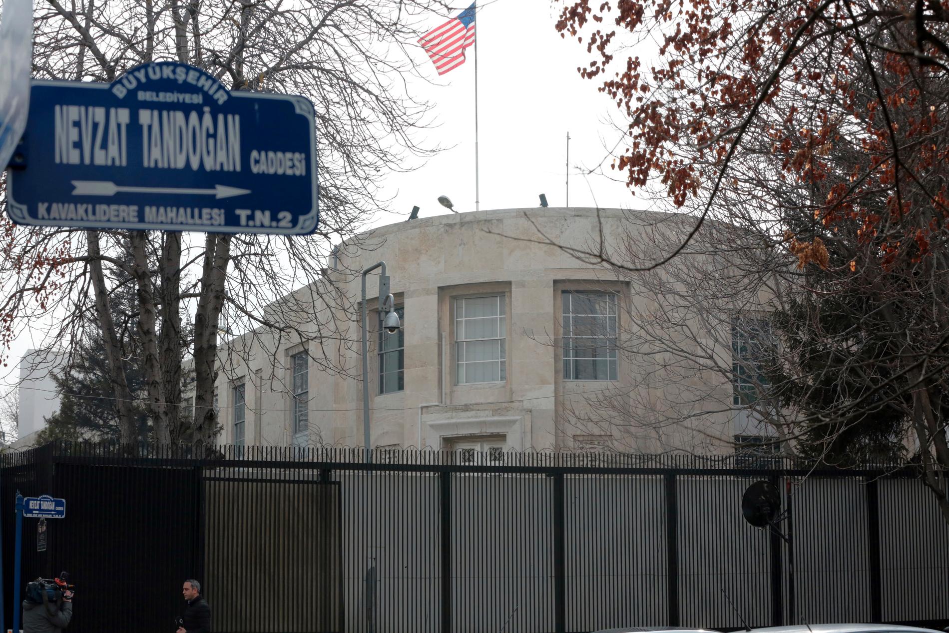 USA:s ambassad i Turkiets huvudstad Ankara. Arkivbild.