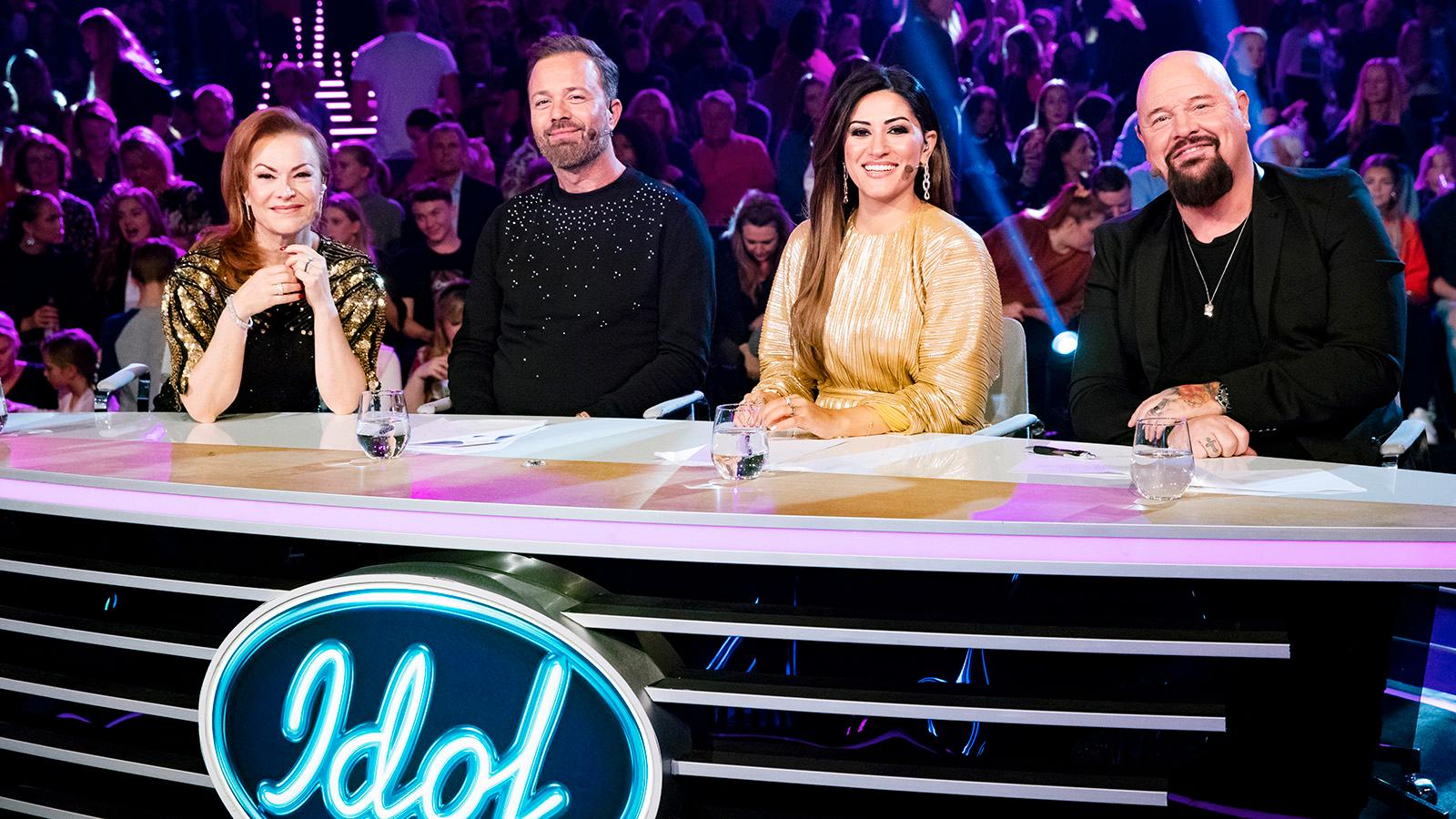 ”Idol”-juryn: Kishti Tomia, Alexander Kronlund, Nikki Amini och Anders Bagge.