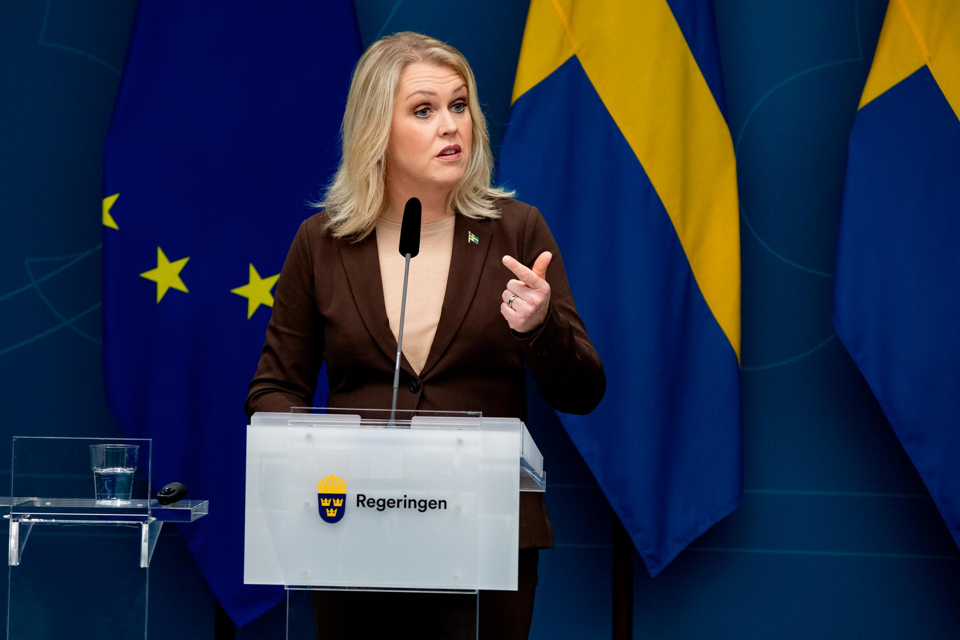 Lena Hallengren, socialminister.