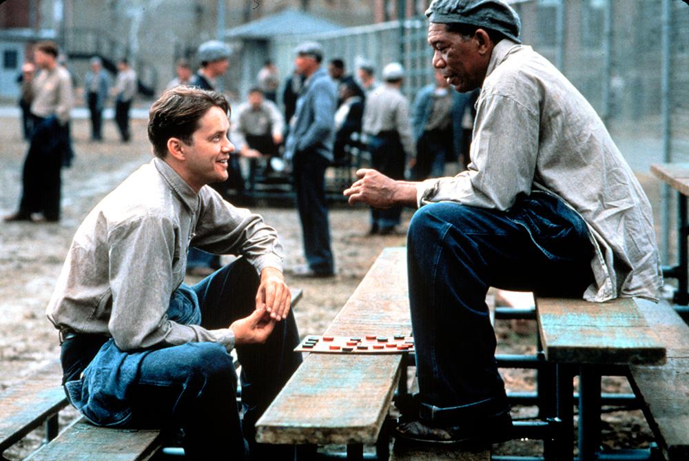 I filmen ”Nyckeln till Frihet” spelade Tim Robbins fången Andy Dufresne och Morgan Freeman fången Ellis Boyd ”Red” Redding.