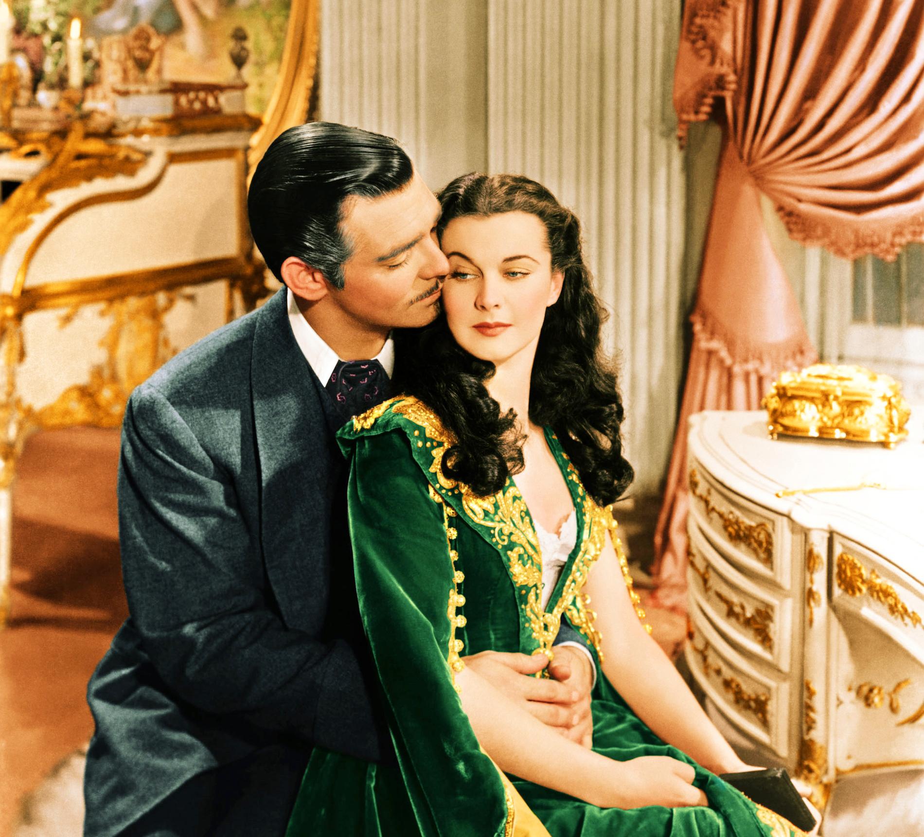 Clark Gable och Vivien Leigh i ”Borta med vinden”.