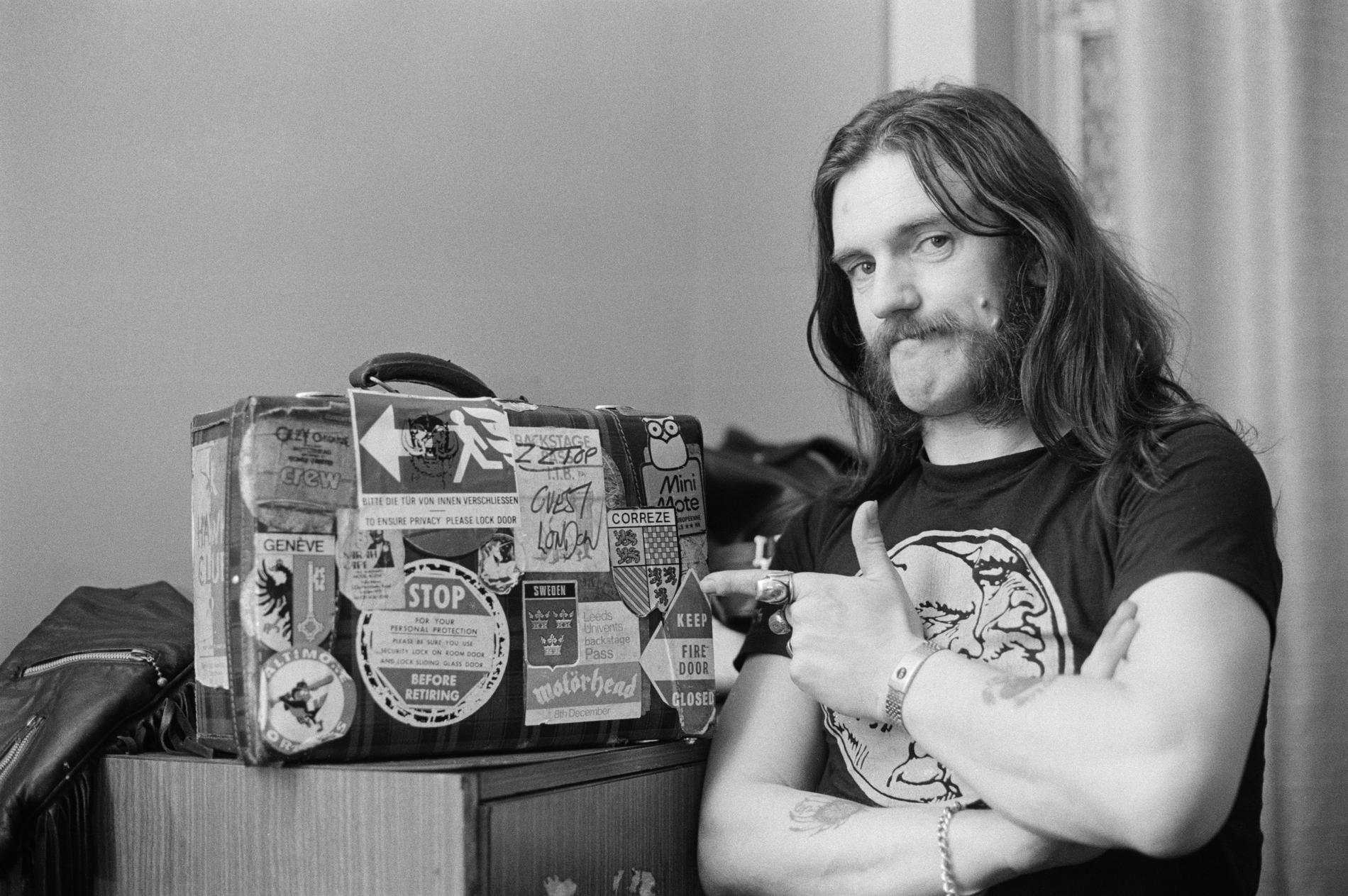 Lemmy backstage i Newcastle, 1982.