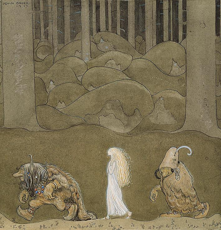 John Bauer, ”Prinsessan och trollen”, 1913.