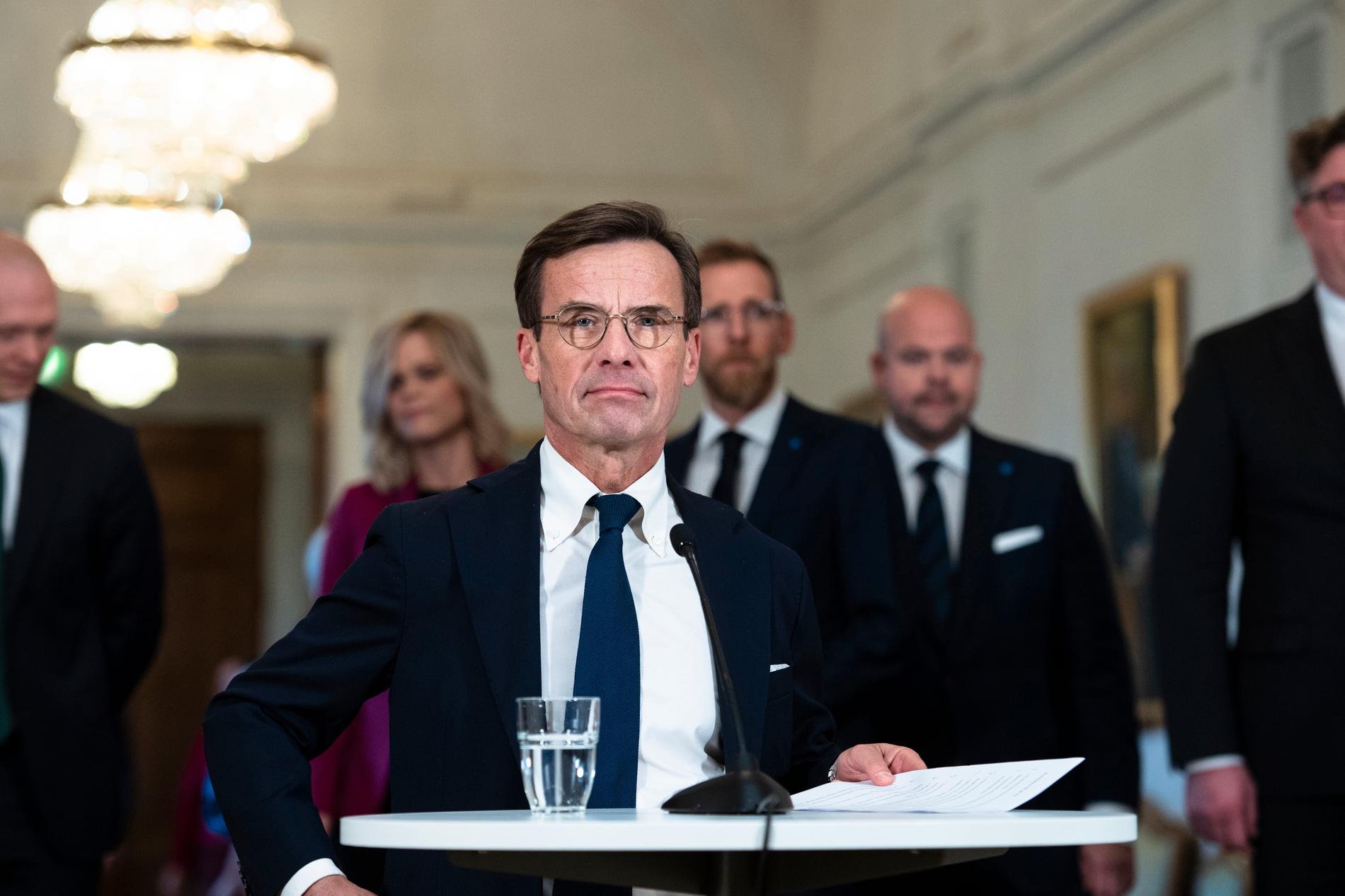 Ulf Kristersson presenterade sina ministrar under tisdagen.