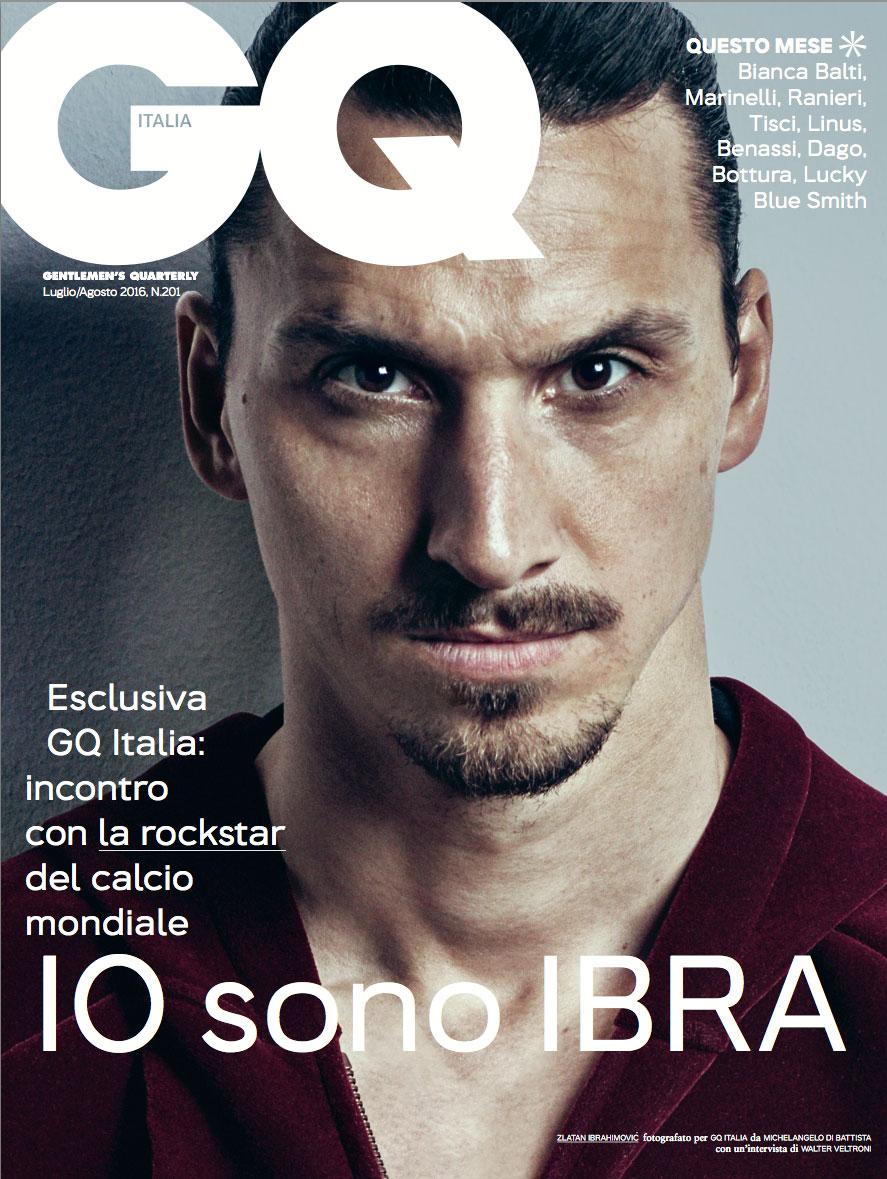 Zlatan på GQ:s omslag - där ryktet om Roma tog fart.