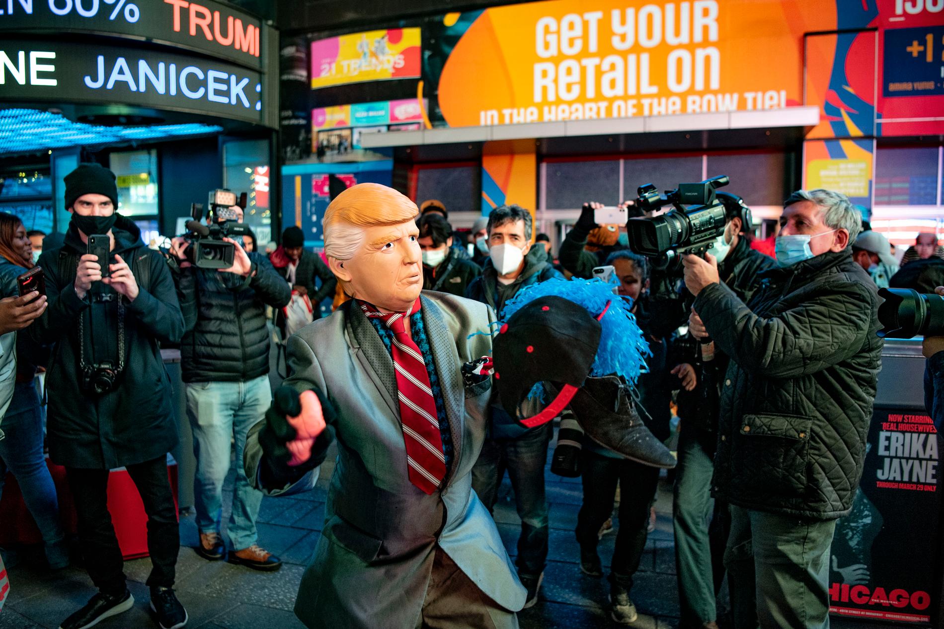 ”Trump” på Times Square.