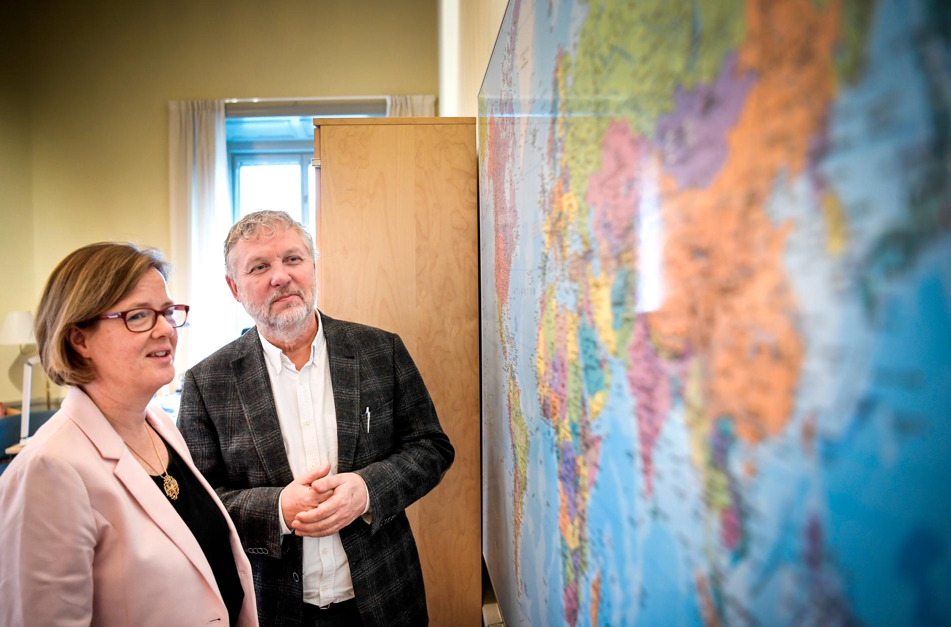 Behovet av humanitär hjälp fortsätter att växa, enligt både Sidas generaldirektör Carin Jämtin och biståndsminister Peter Eriksson (MP).