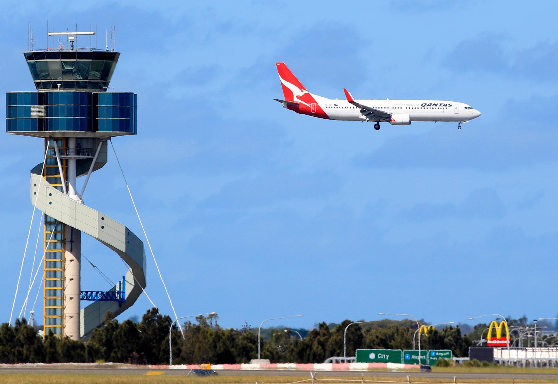 Flygplanet tvingades att dirigeras om och fick i stället landa i Sydney. Arkivbild.