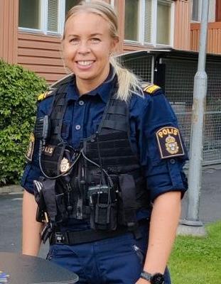 Maja Karlsson, kommunpolis i Jönköping.