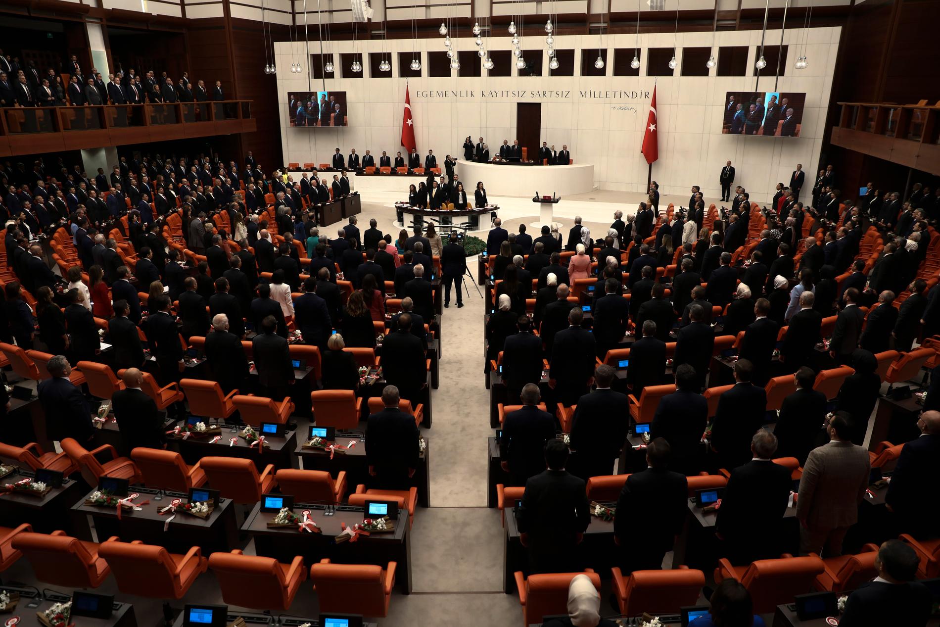 Turkiets parlament i Ankara.