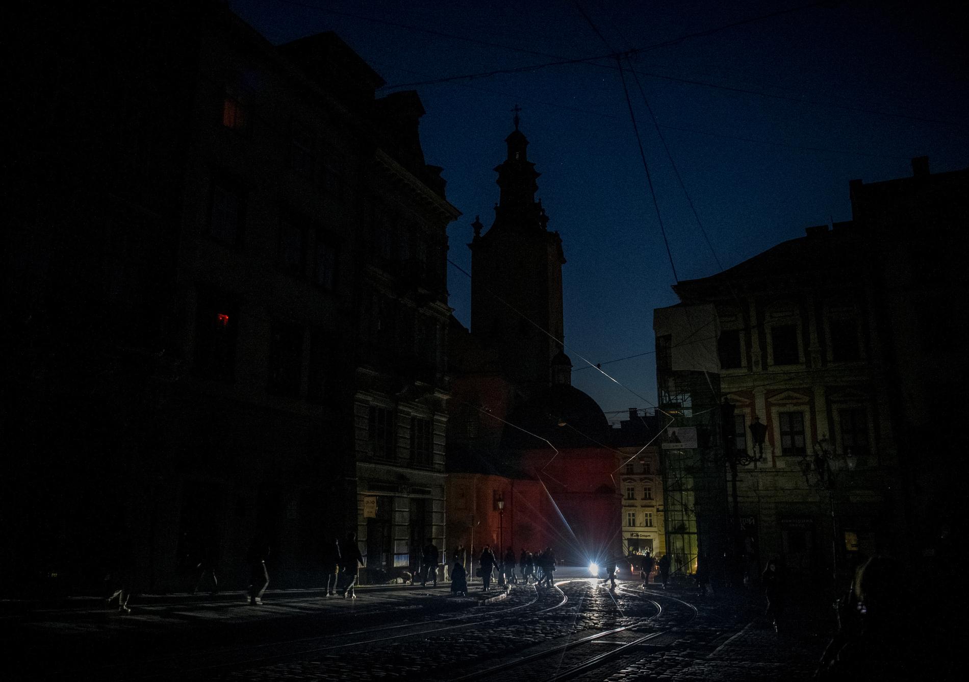 Centrala Lviv är utan ström. 