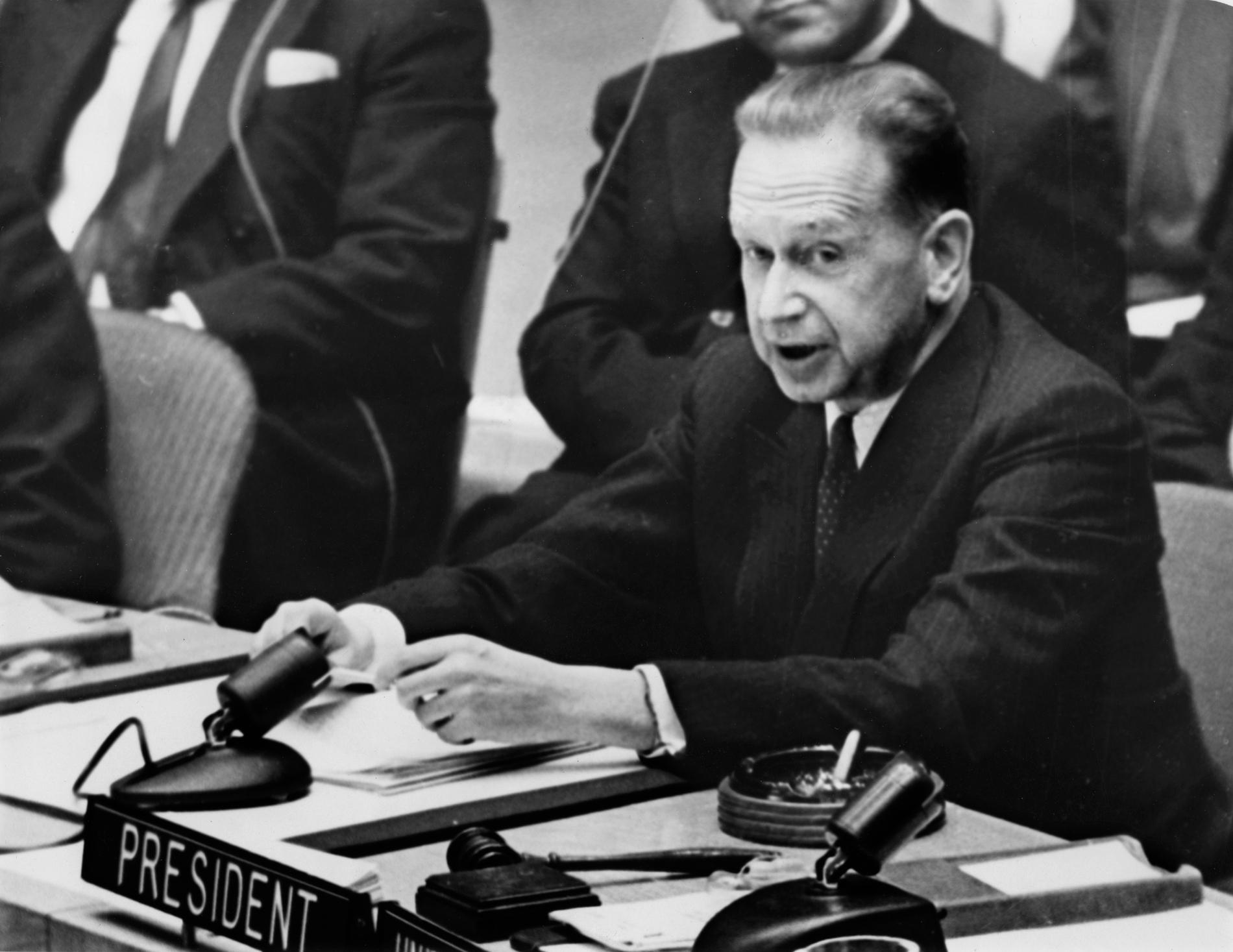 Dag Hammarskjöld var FN:s generalsekreterare mellan 1953 och 61. Arkivbild.