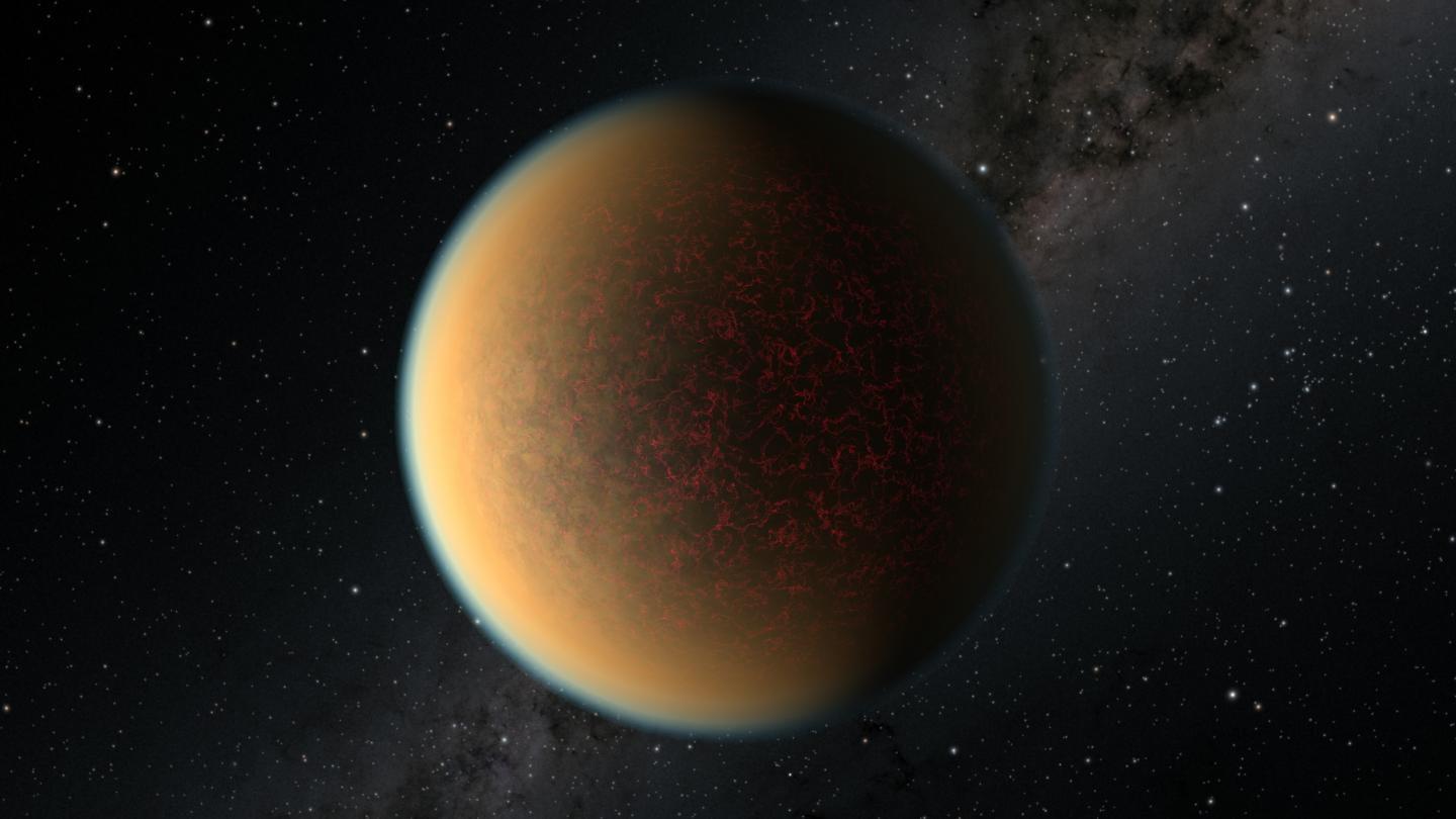 Så här tänker sig forskarna att planeten GJ 1132 b ser ut.