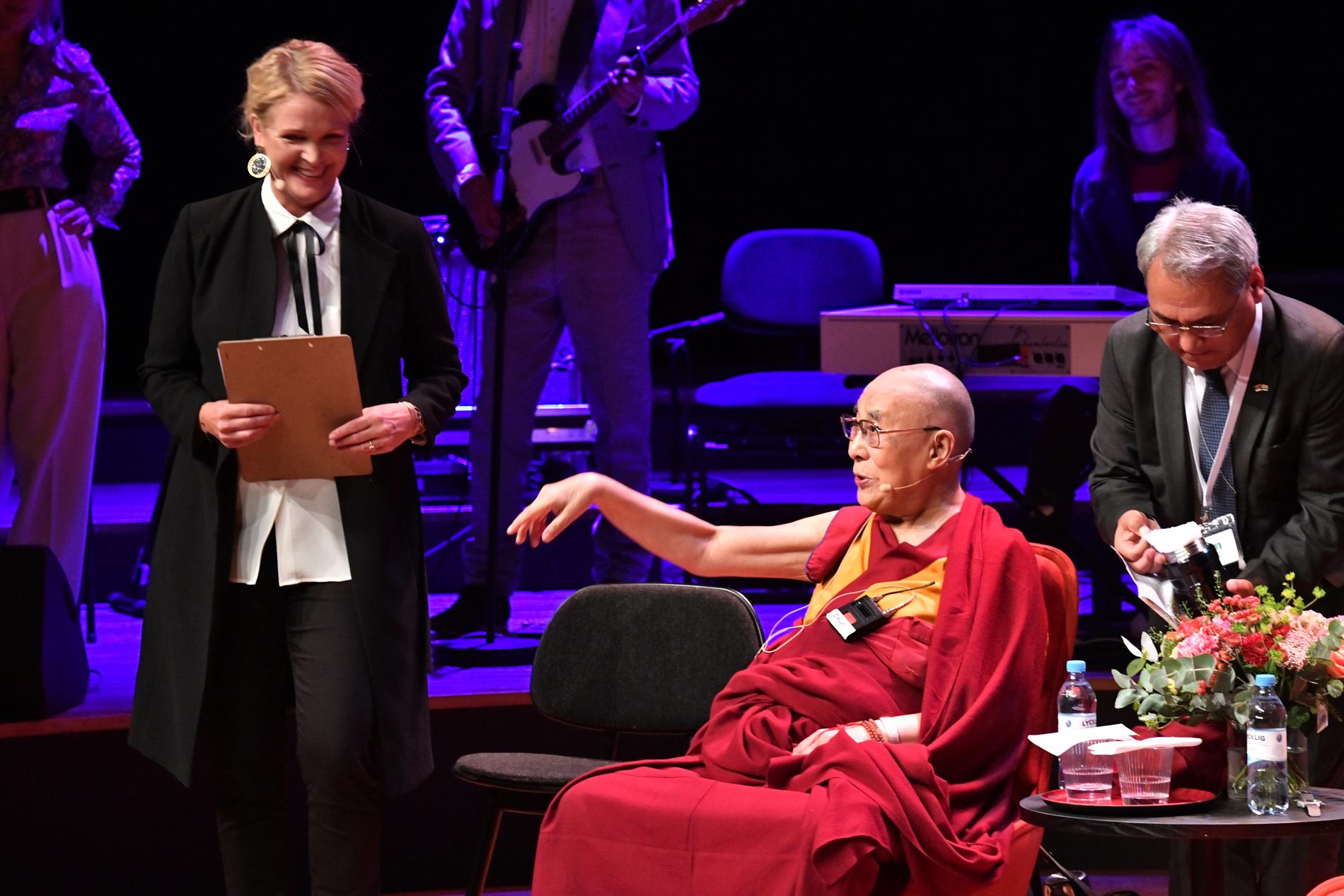 Dalai Lama under sitt senaste Sverigebesök.