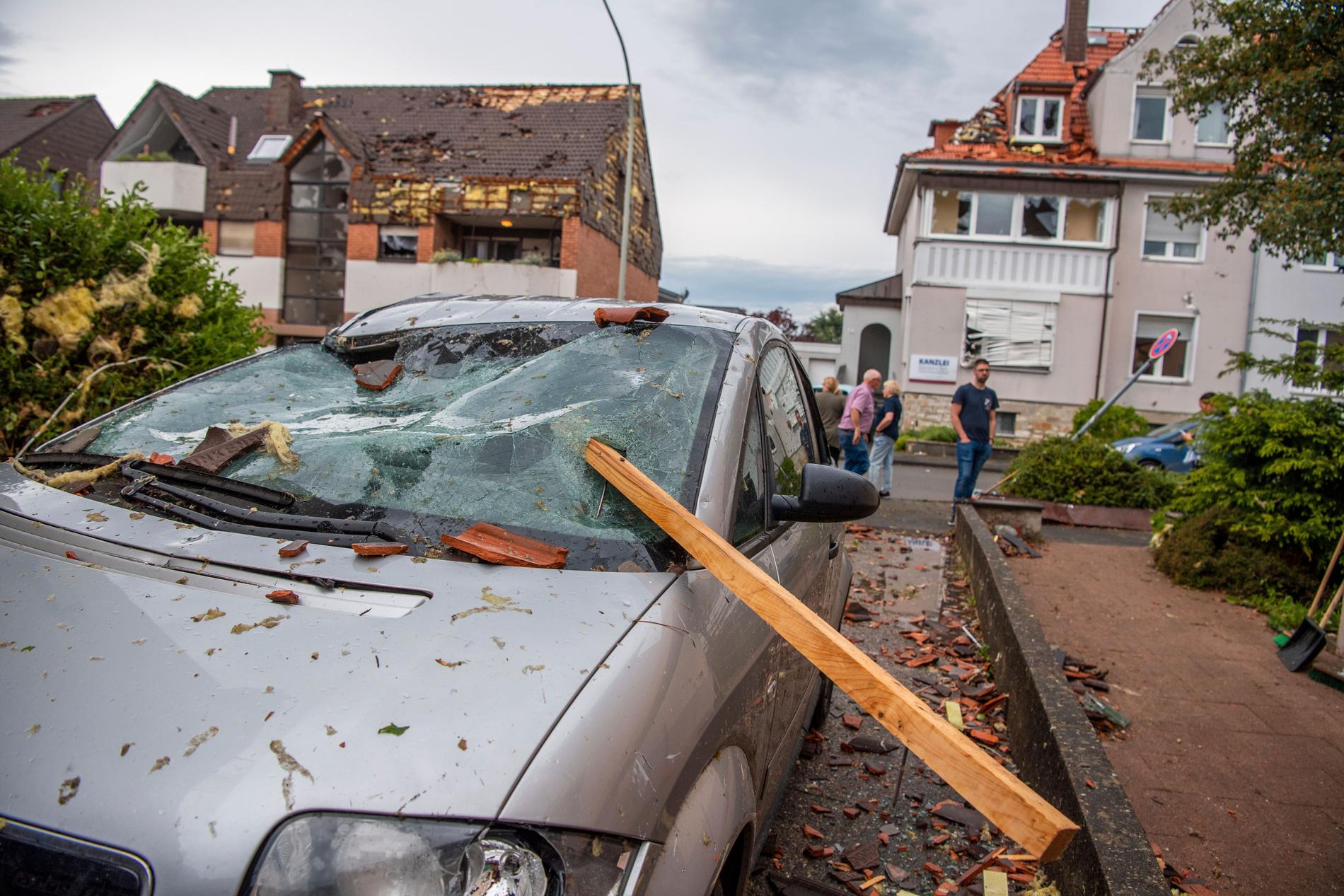 43 personer skadades på fredagen i en tromb i Paderborn.