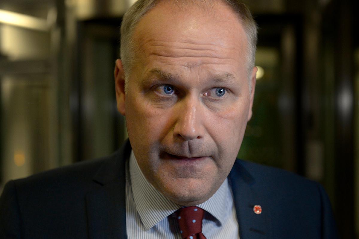 V-ledaren Jonas Sjöstedt.