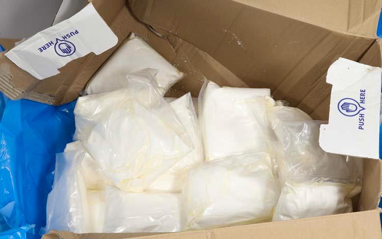 Tullverket hittade stora mängder amfetamin och annan narkotika gömt i en trailer i Trelleborg i juni 2019.