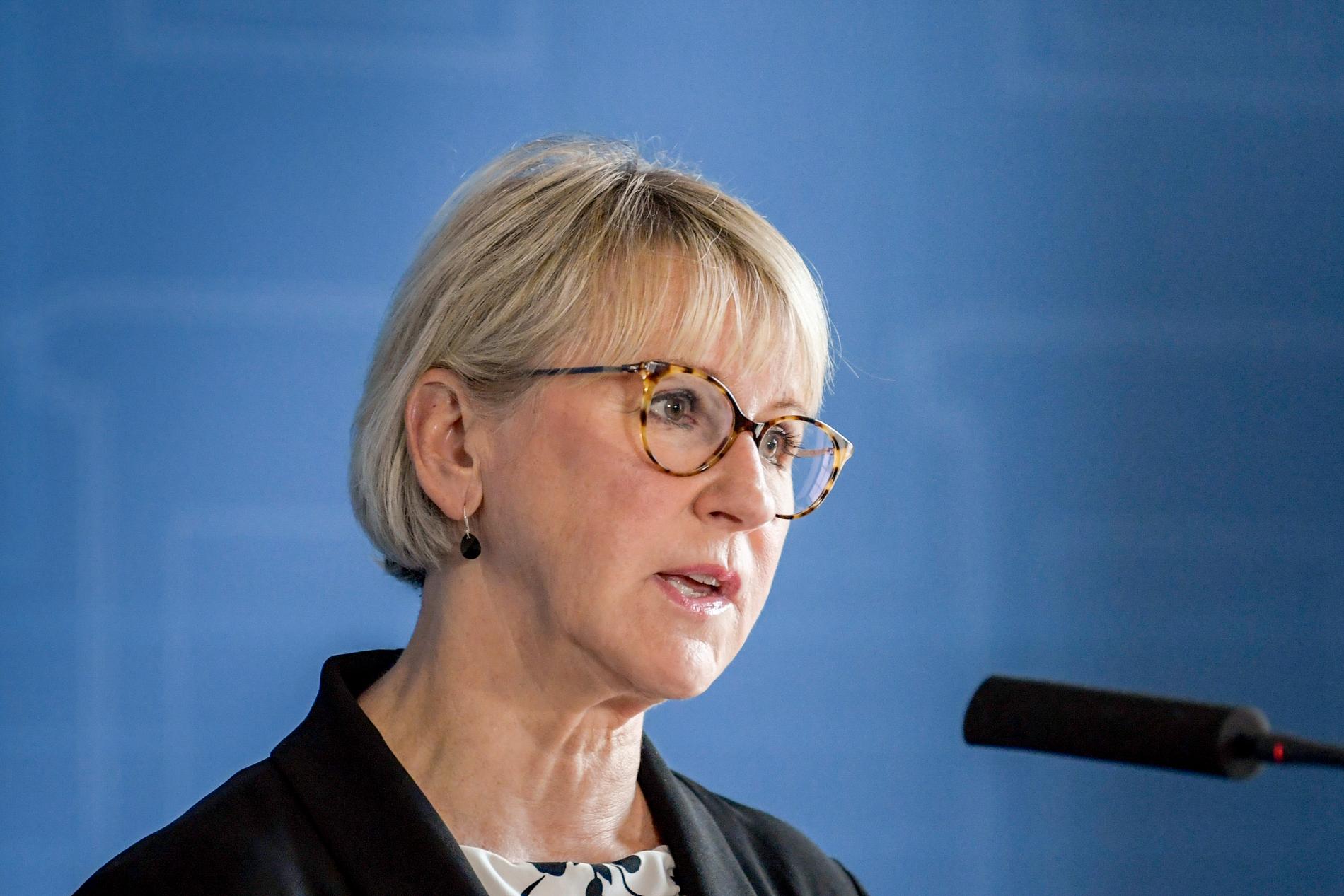 Sveriges tidigare utrikesminister Margot Wallström (S) är en av undertecknarna i brevet från demokratiinstitutet Idea, där demokratin försvaras i coronatider. Arkivbild.
