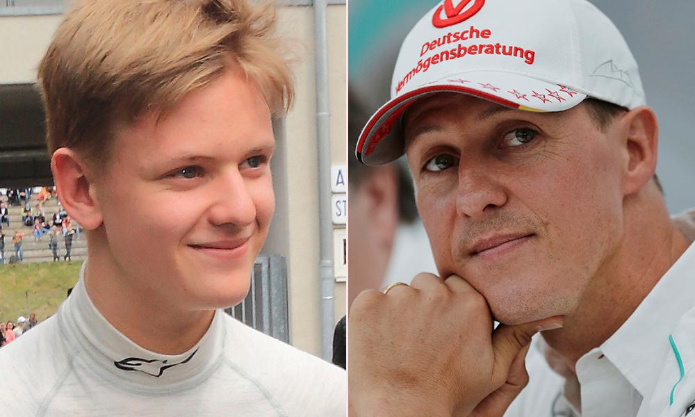 Mick och Michael Schumacher.