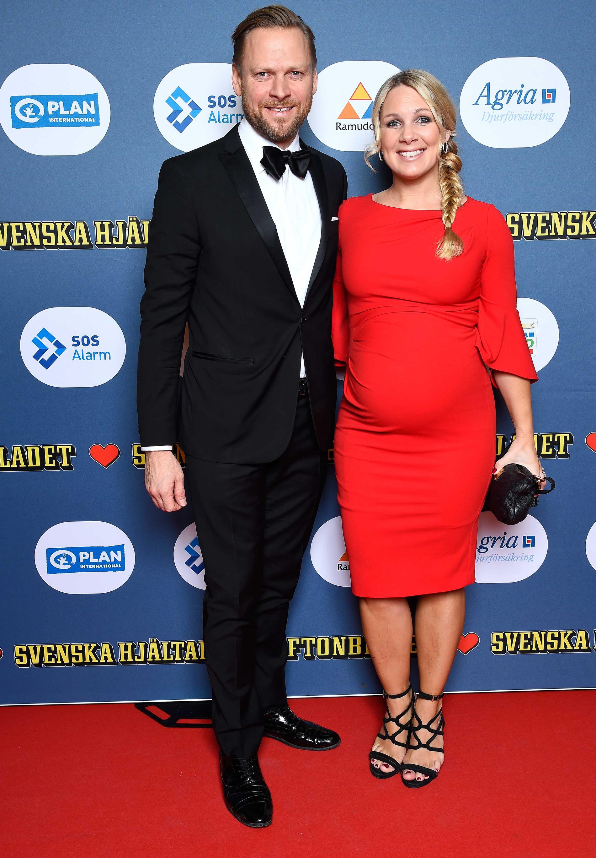 Anna Brolin tillsammans med maken Jesper Rodhborn.