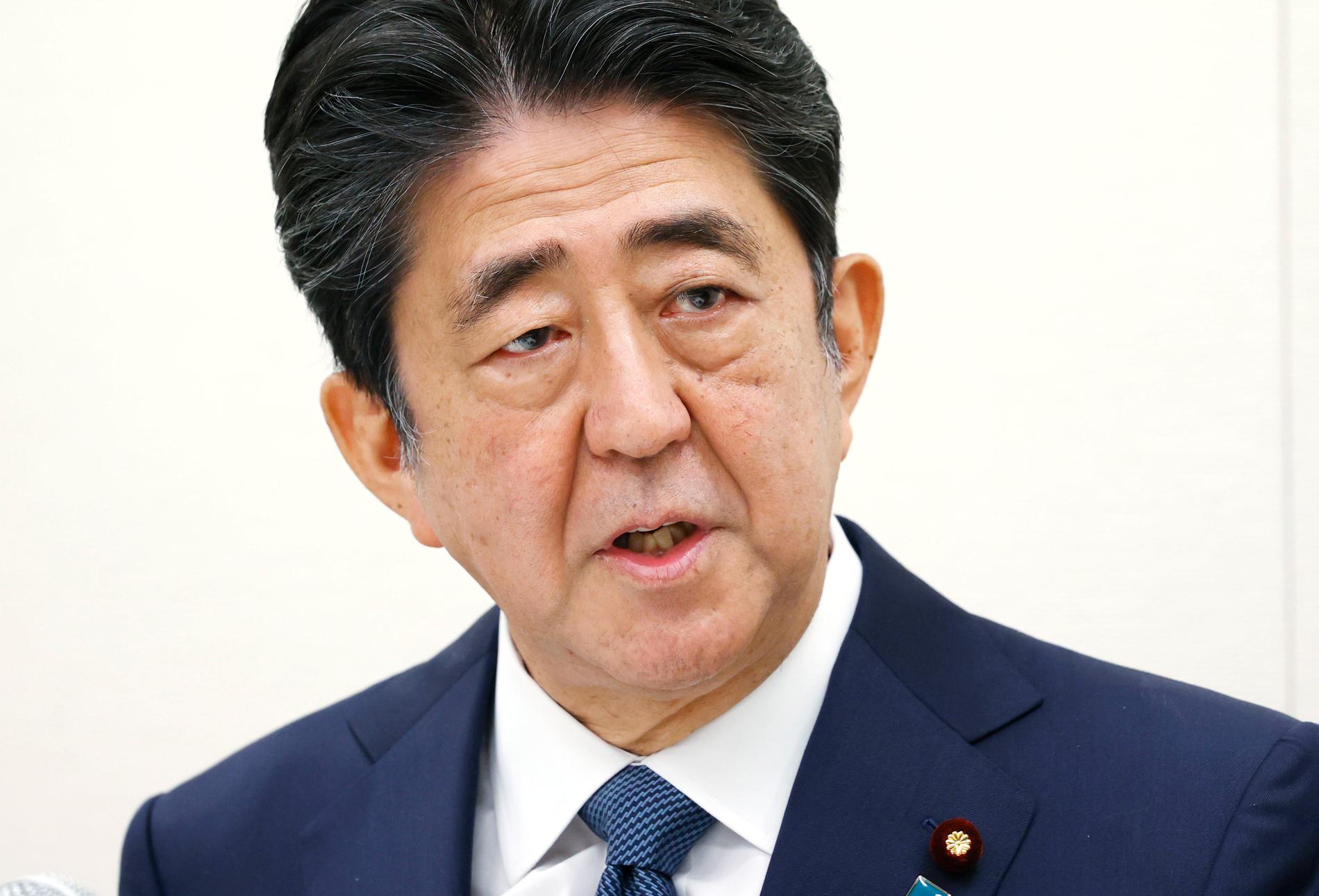 Japans tidigare premiärminister Shinzo Abe.