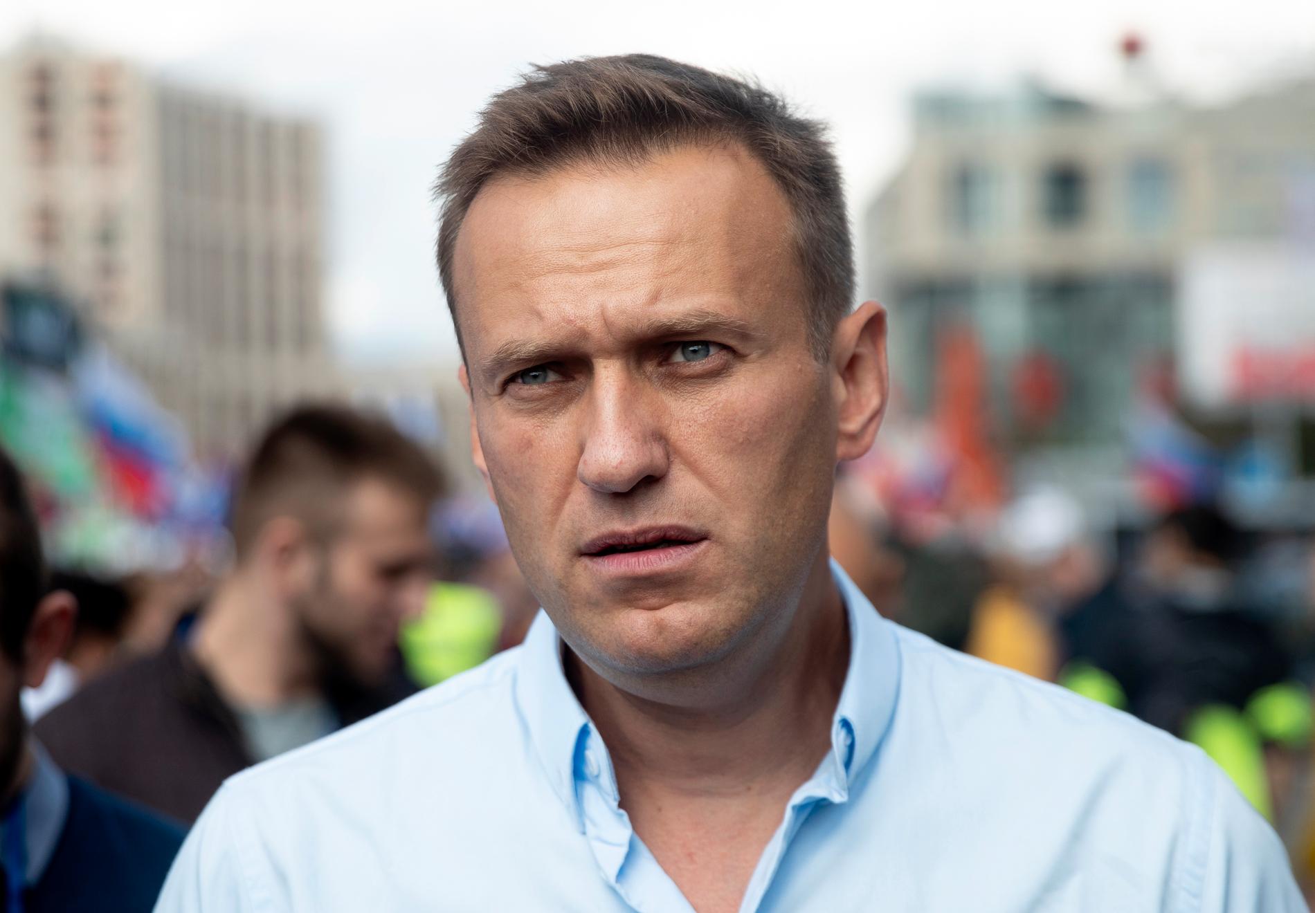 Den ryske regimkritikern Aleksej Navalnyj anklagar teknikjättar för censur. Arkivbild.