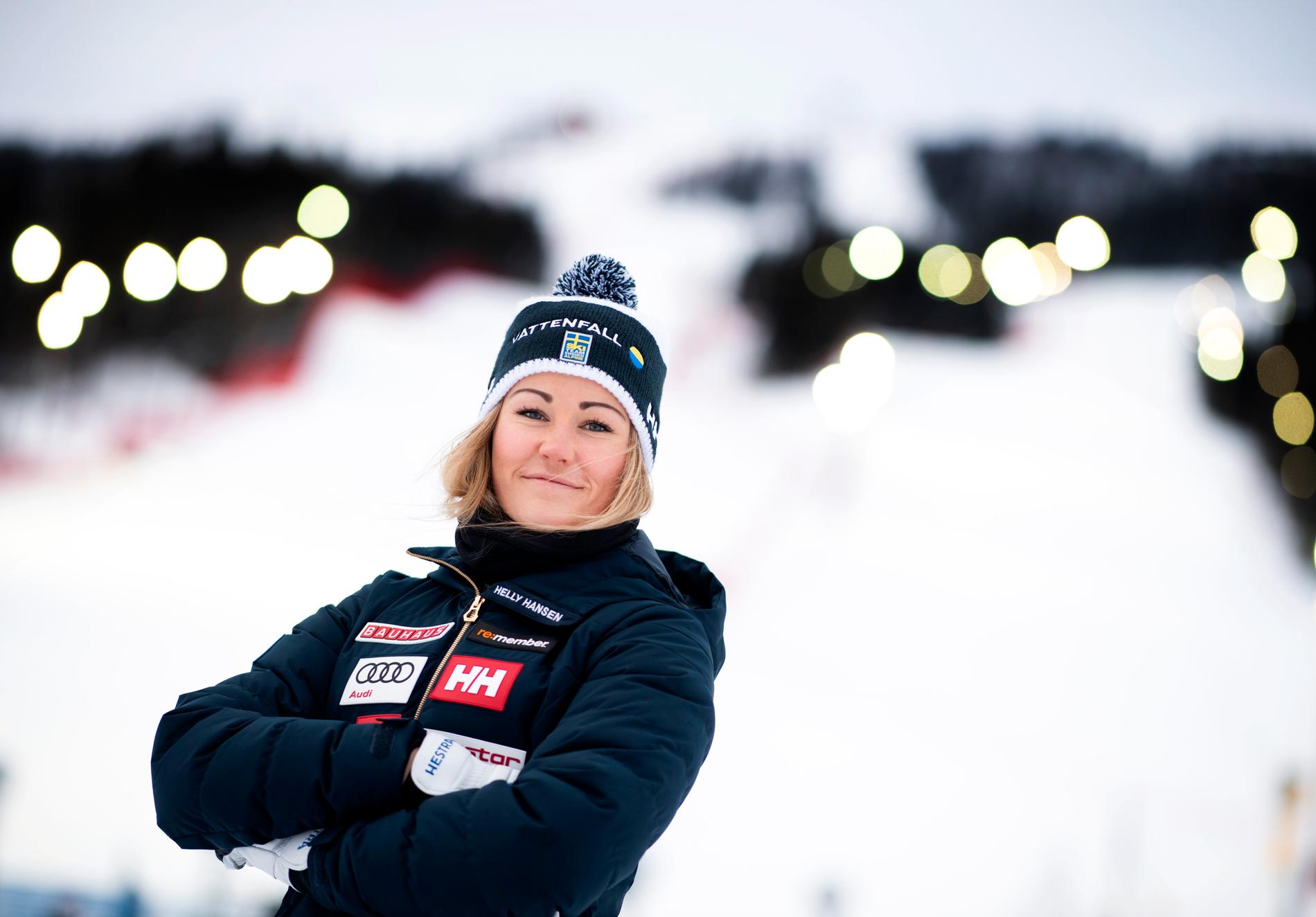 Alpina åkaren Charlotta Säfvenberg tog en av de sista platserna i den svenska OS-truppen. Arkivbild.