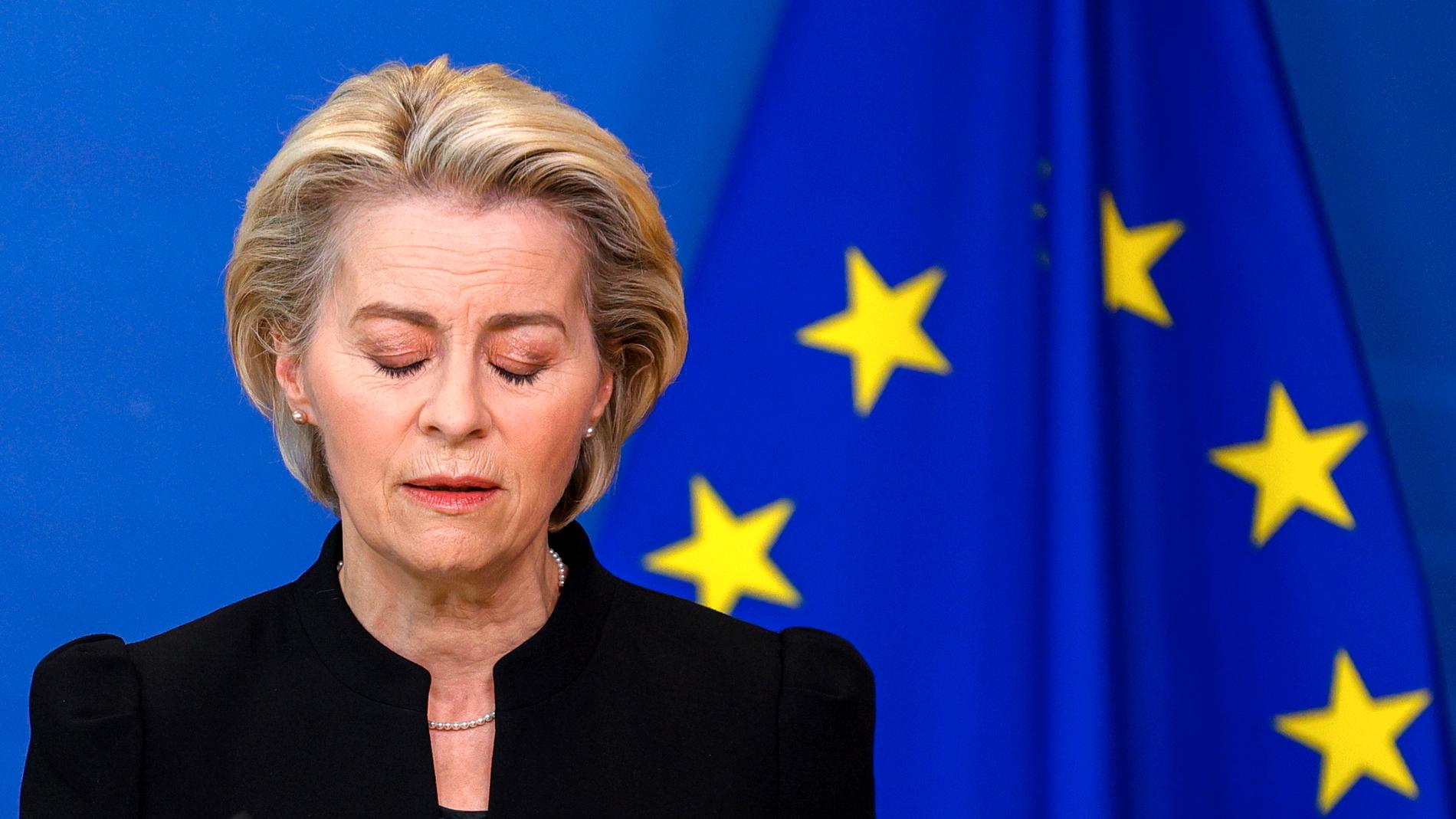 EU-kommissionens ordförande President Ursula von der Leyen. Bild från tidigare i januari.