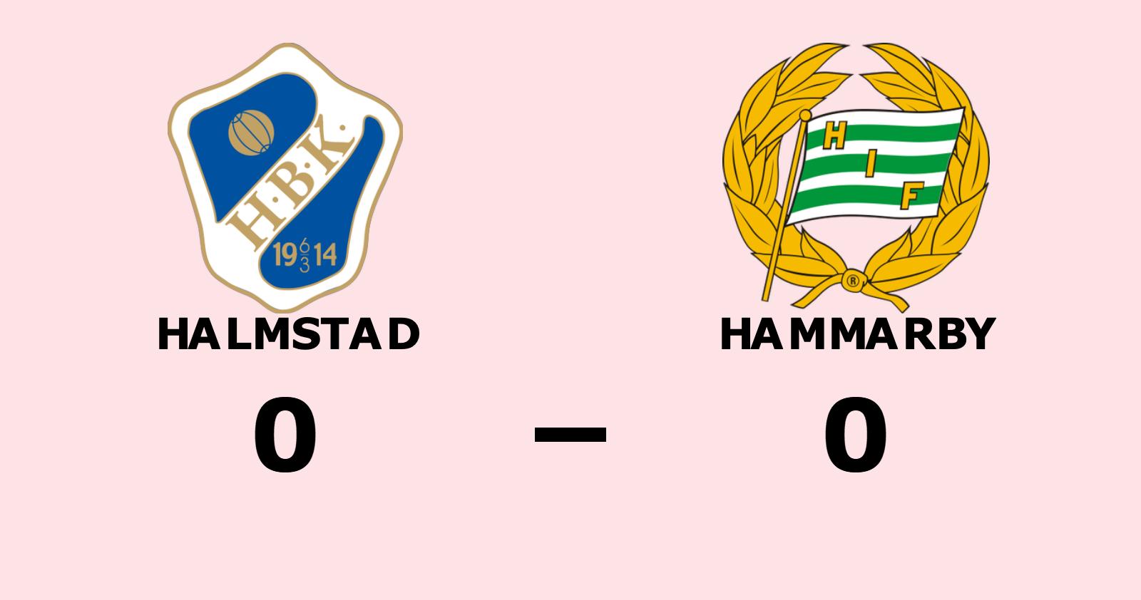 Hammarby IF: Mållöst för Halmstad och Hammarby