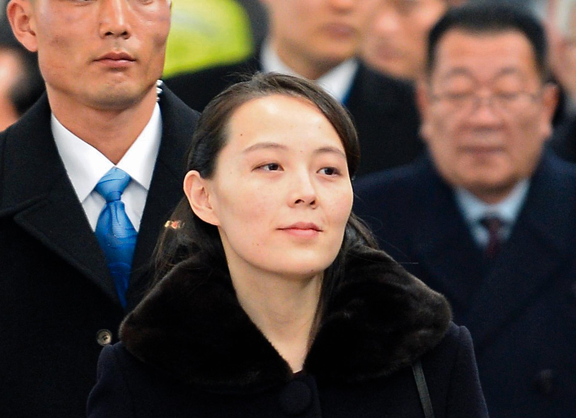 Kim Jong-uns syster Kim Yo-jong.