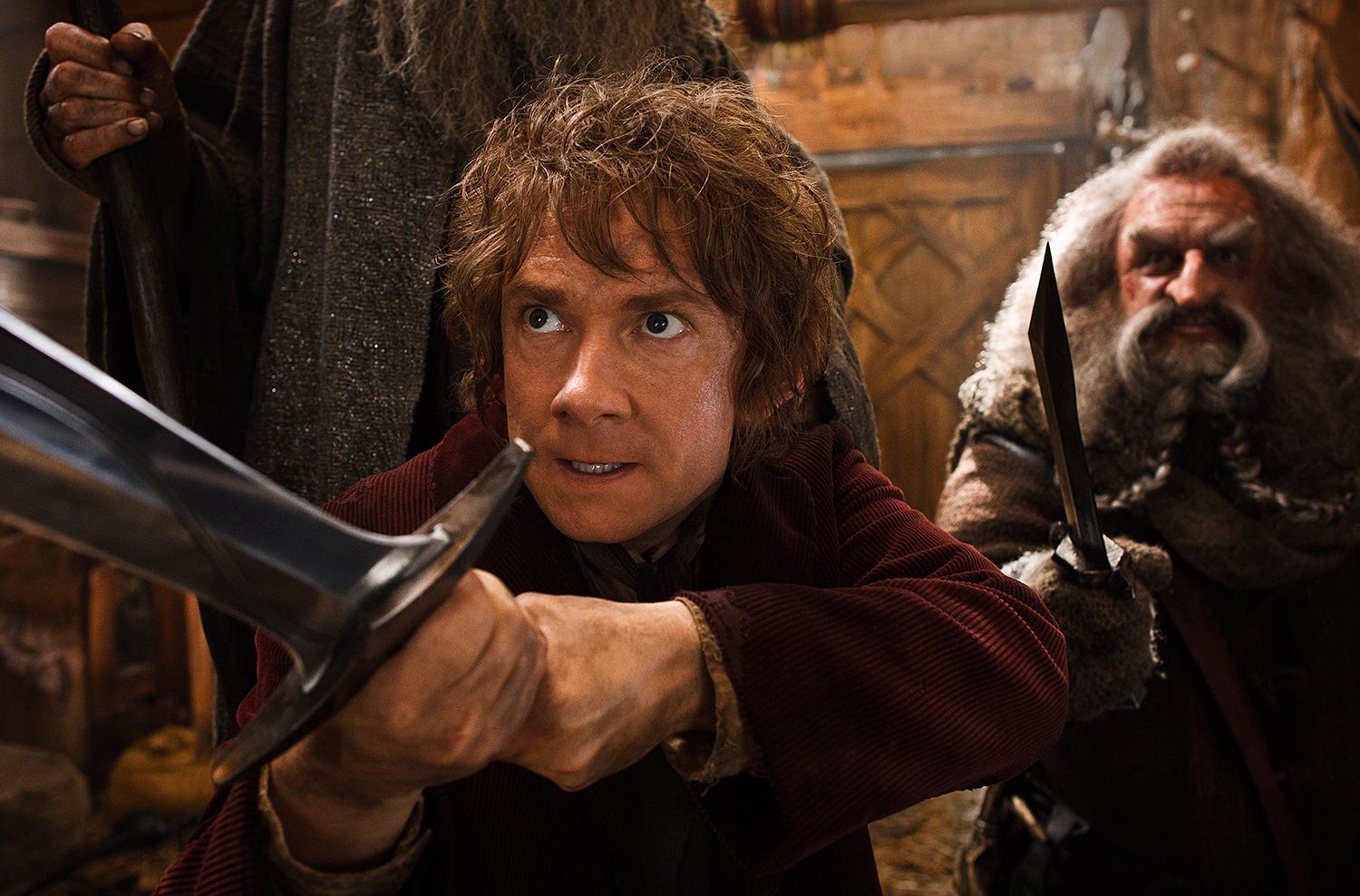 Martin Freeman som Bilbo.