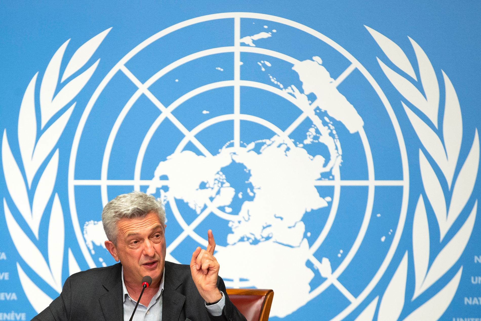 UNHCR:s chef Filippo Grandi menar att den ökade politiseringen av flyktingfrågan har förödande konsekvenser. Arkivbild.