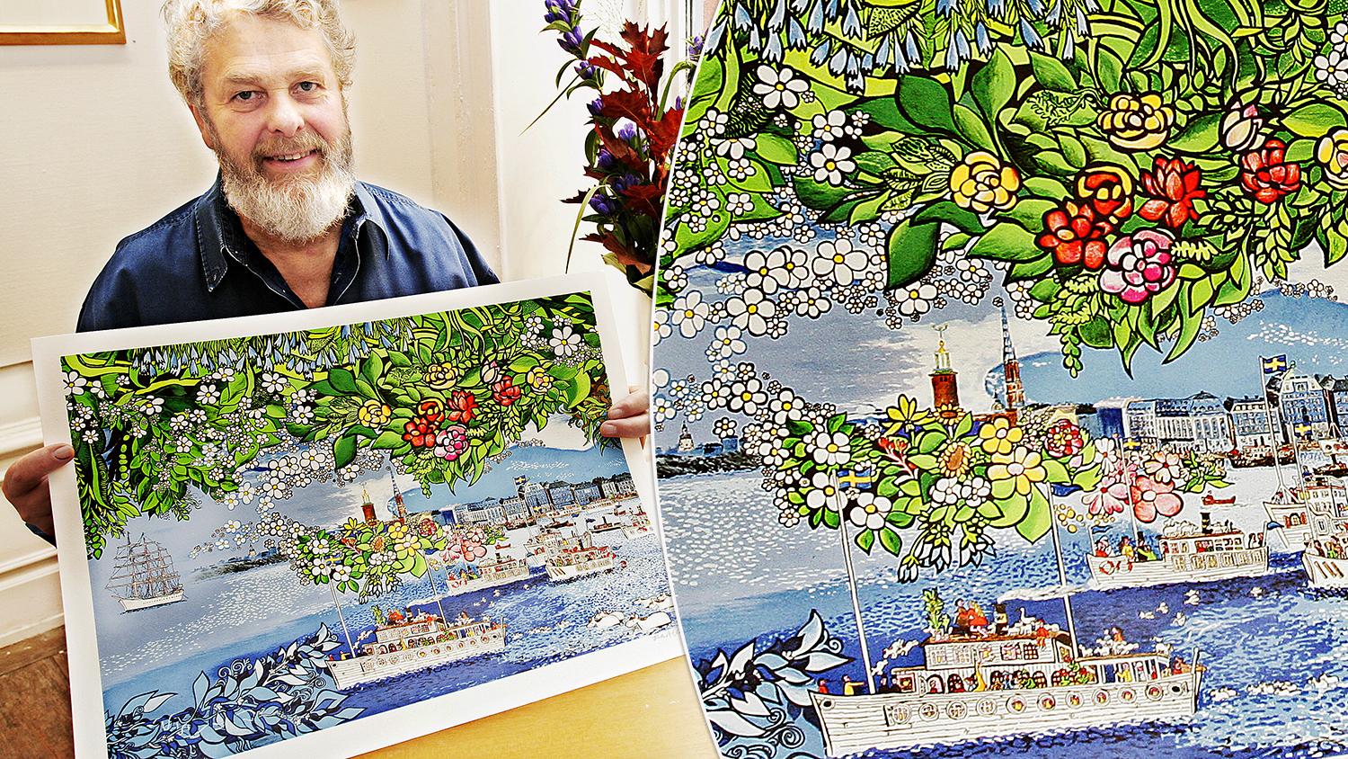 Den kände konstnären Bengt Elde gick bort 2015. Nu säljs han konst till förmån för Sverige för UNHCR.