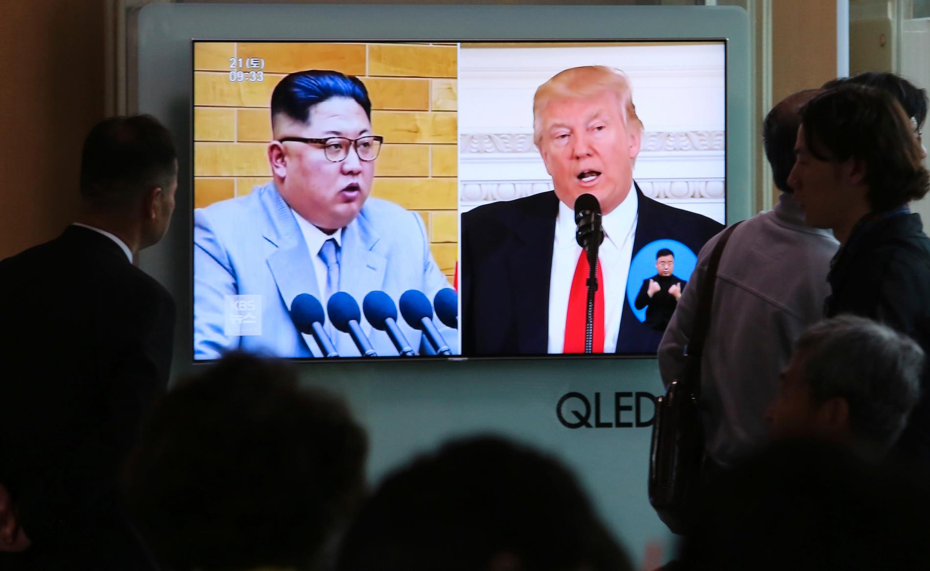 Samtalen med Nordkorea går bra och Kim Jong-Un tycks uppträda "hedervärt", enligt Donald Trump. Arkivbild.