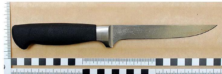 Kniven som Musa använde vid mordet.