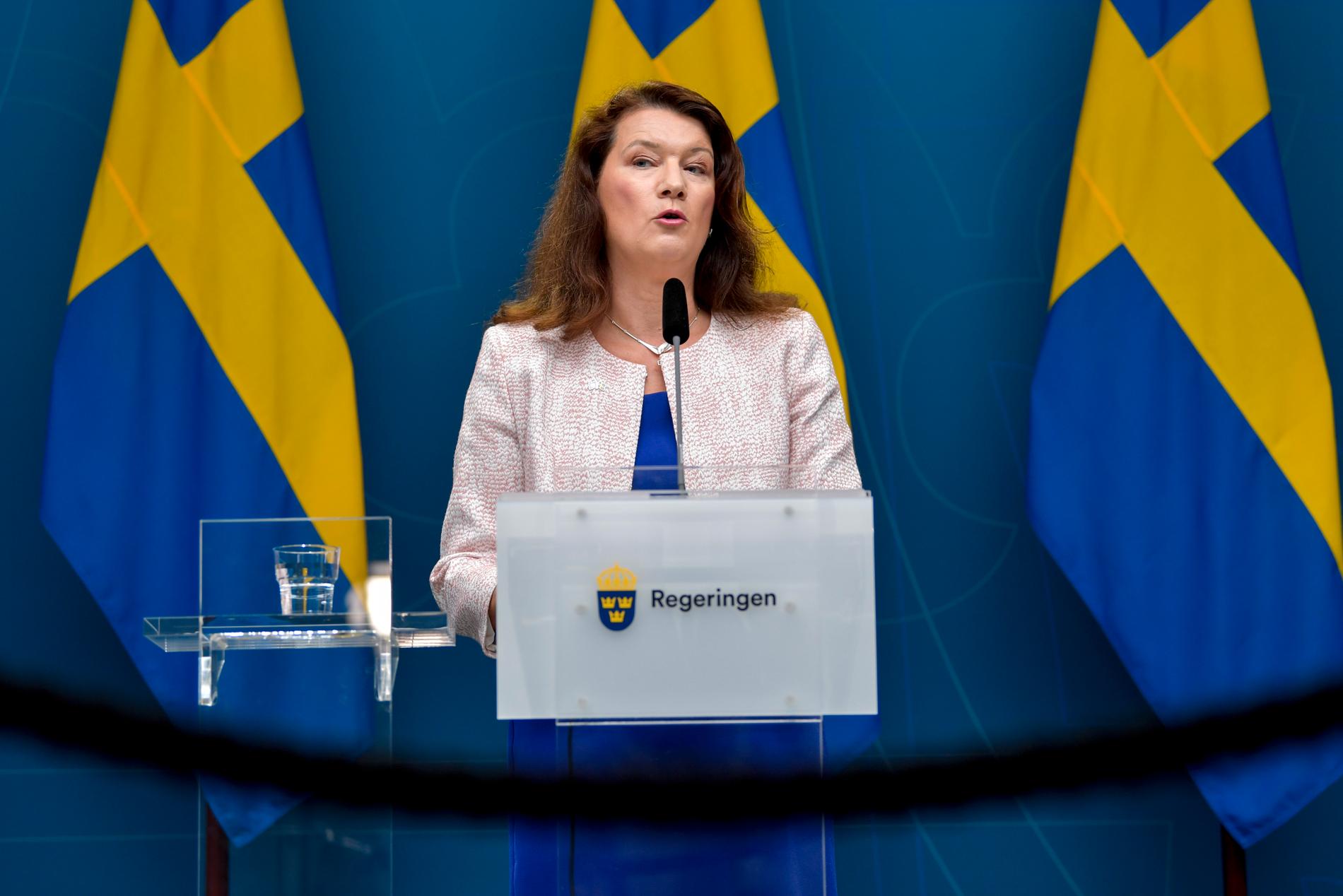 Utrikesminister Ann Linde. 