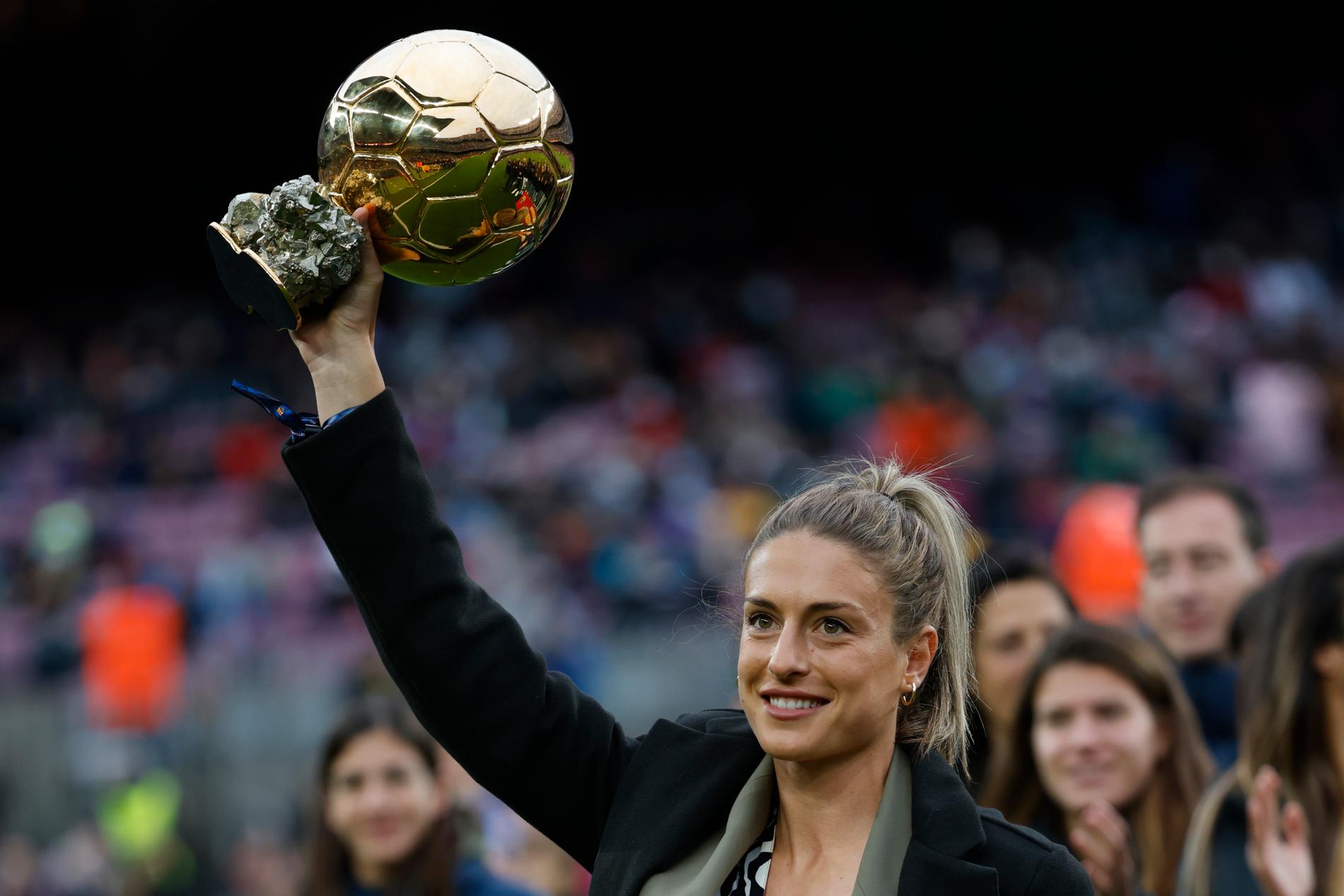 Alexia Putellas fick motta Ballon d’Or år 2021.