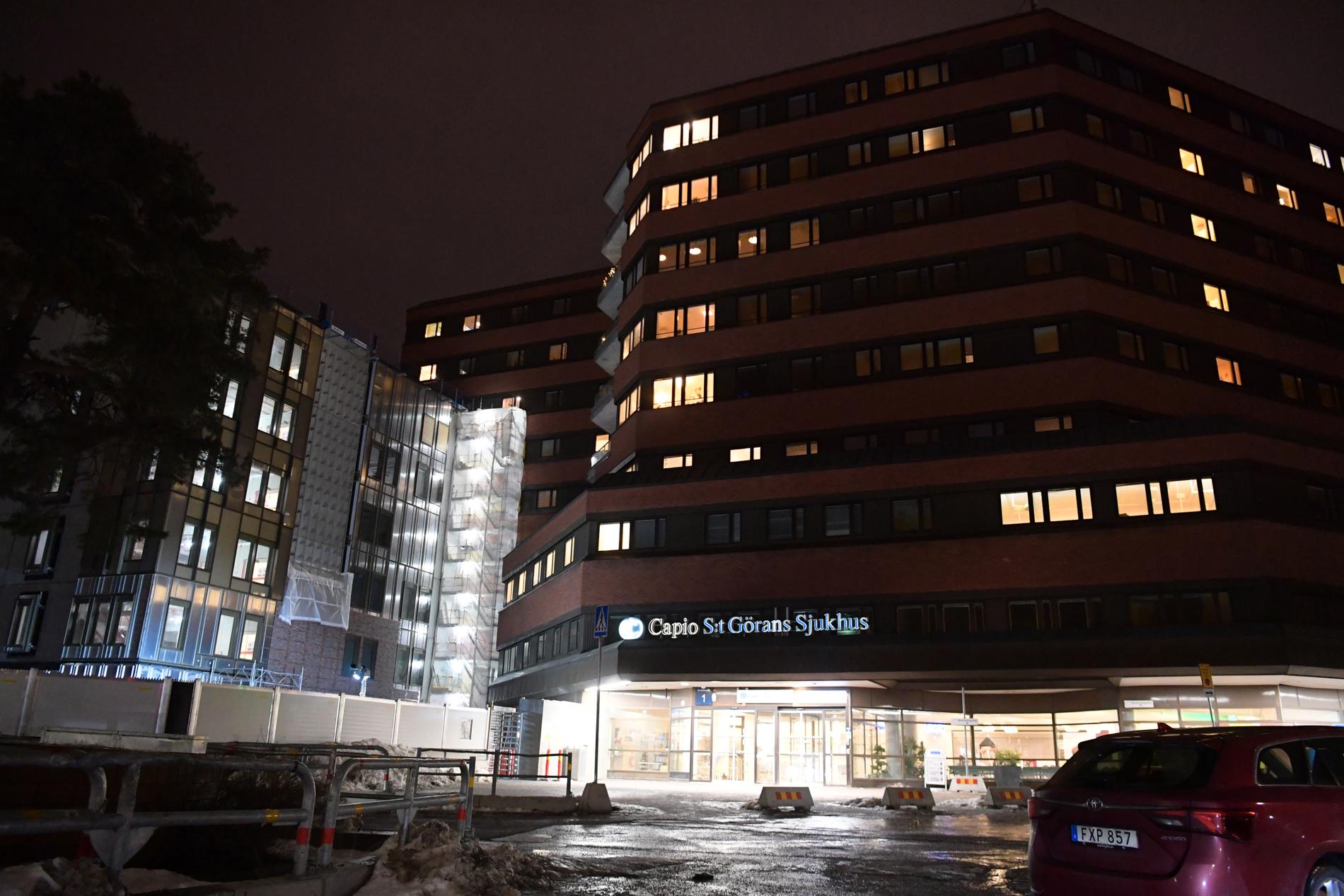 Fången flydde under ett besök på Sankt Görans sjukhus. 