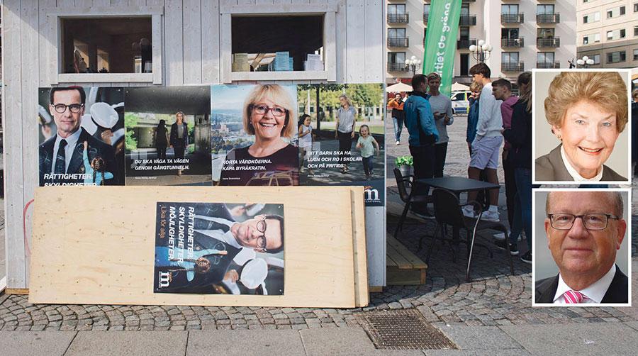Moderaternas svaga valresultat och tapp i opinionen kräver förnyelse, skriver Margareta Olgart Holmberg och Peter Salomon, Moderata Seniorer i Stockholms stad.