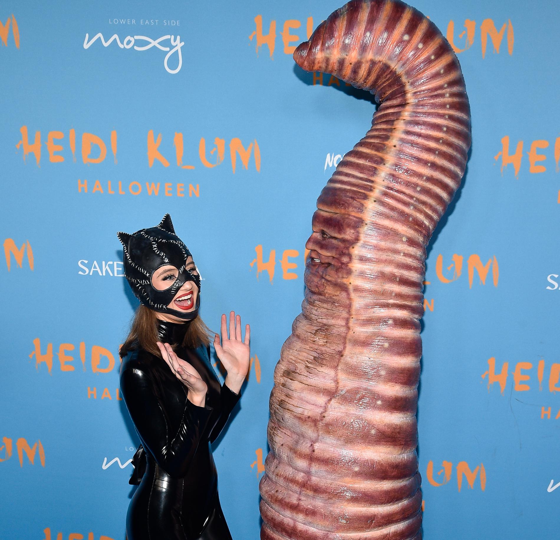 Leni Klum som Catwoman och mamma Heidi.