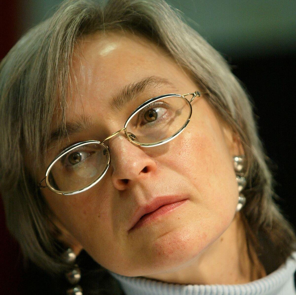 Anna Politkovskaja på Bokmässan 2003
