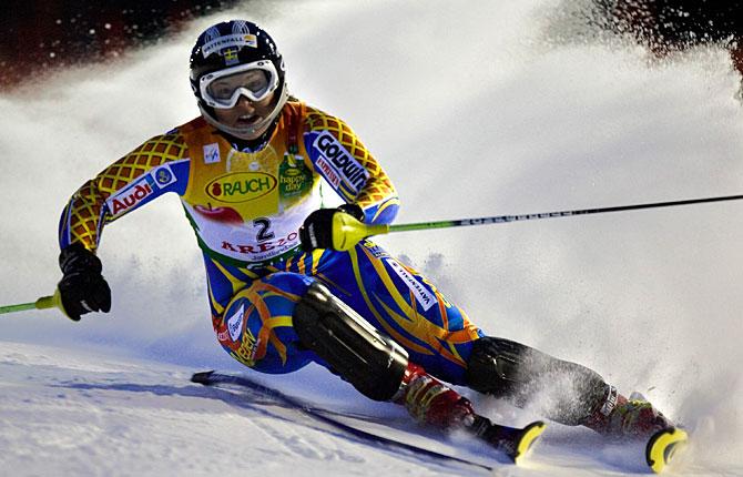 Brons i slalom Anjas fjärde medalj i Åre.