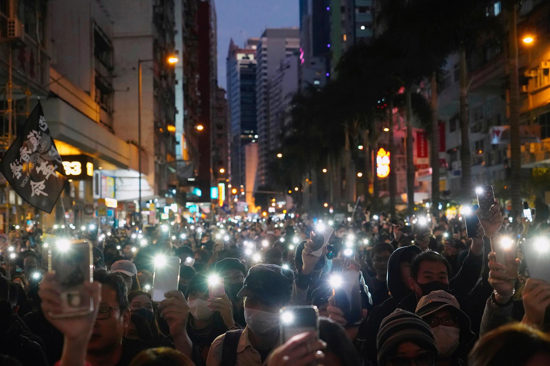 Ny stor demonstration i Hongkong i dag.