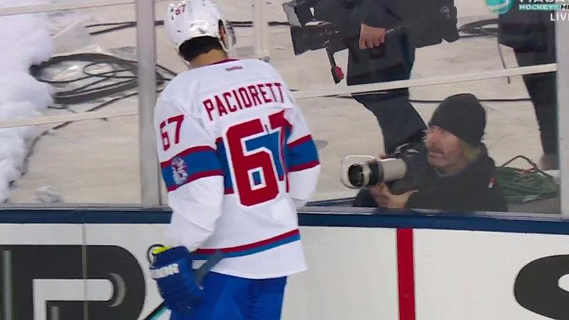 Efter smällen sa Pacioretty vad han tyckte om fotografen. Problemet var bara att det var fel fotograf.