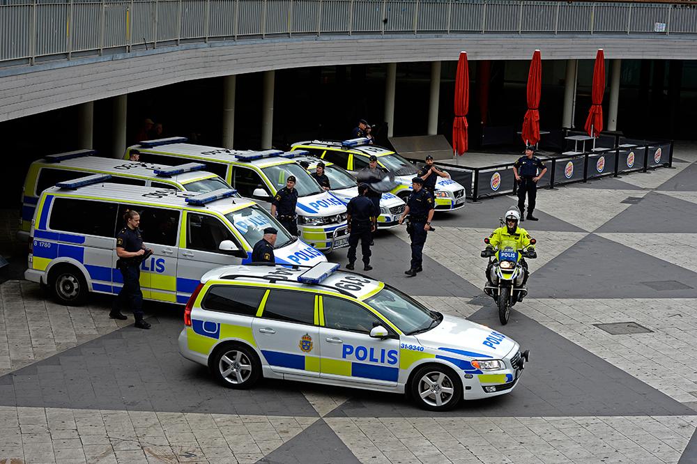 Polisaktionen i Stockholm.