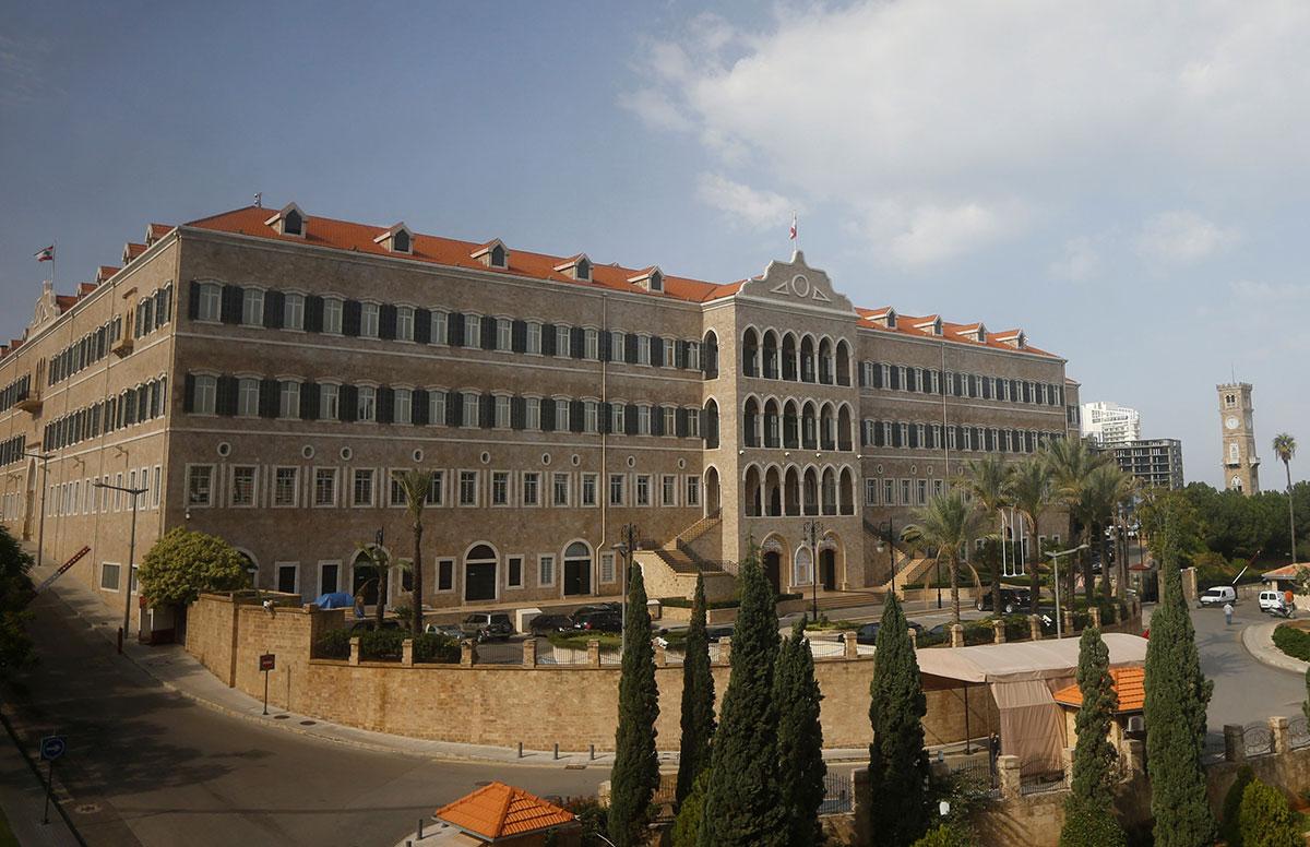 Regeringsbyggnaden i Beirut, Libanon. 